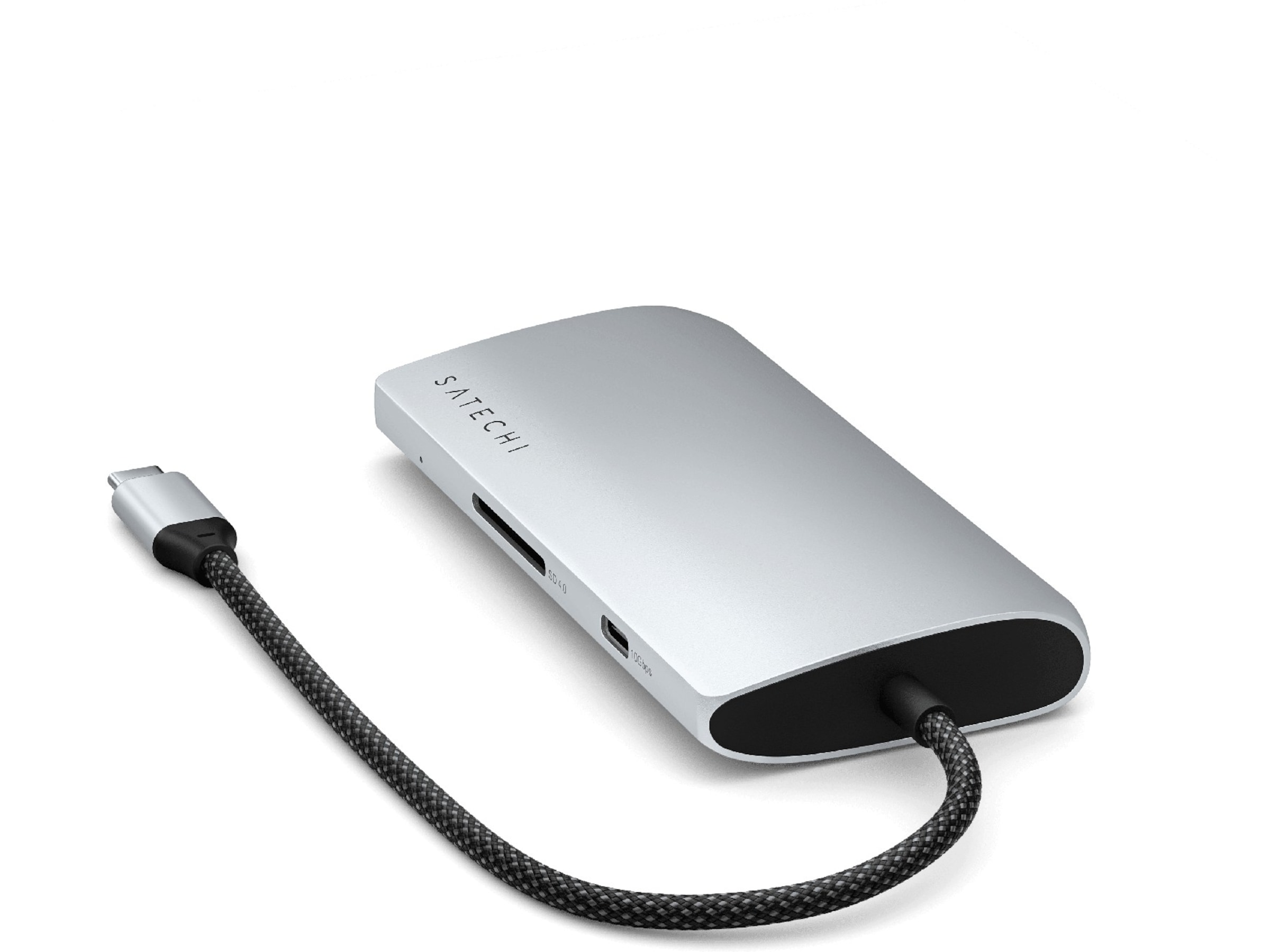 Satechi Multiport 8K Docking V3 (sølv) Dockingstation og USB-hub