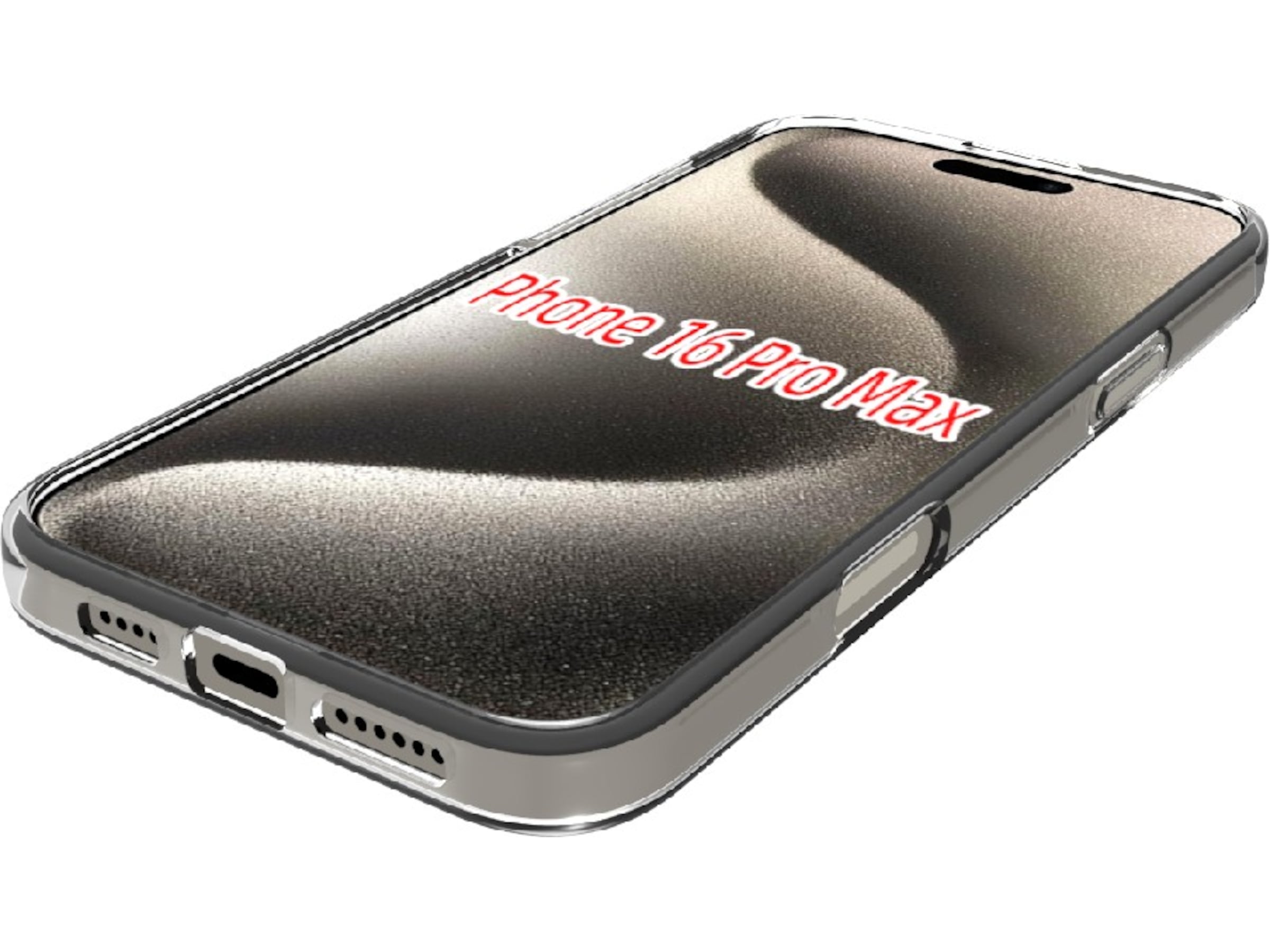 iiglo iPhone 16 Pro Max Silikone cover (gennemsigtig) Mobilcover