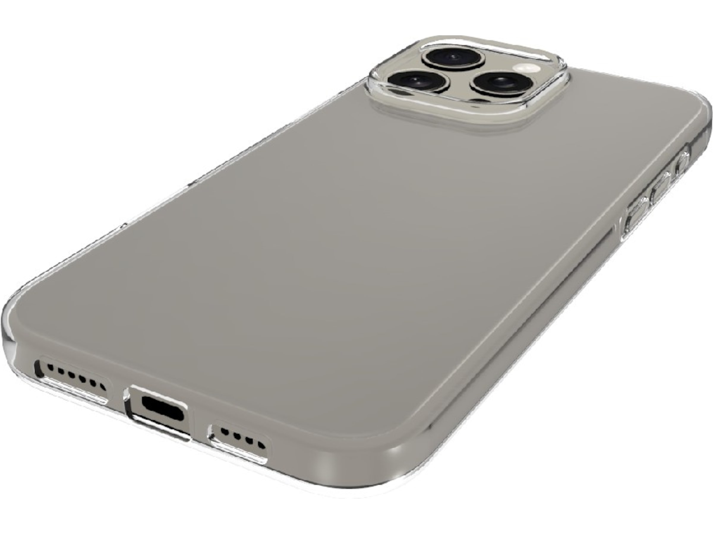 iiglo iPhone 16 Pro Max Silikone cover (gennemsigtig) Mobilcover