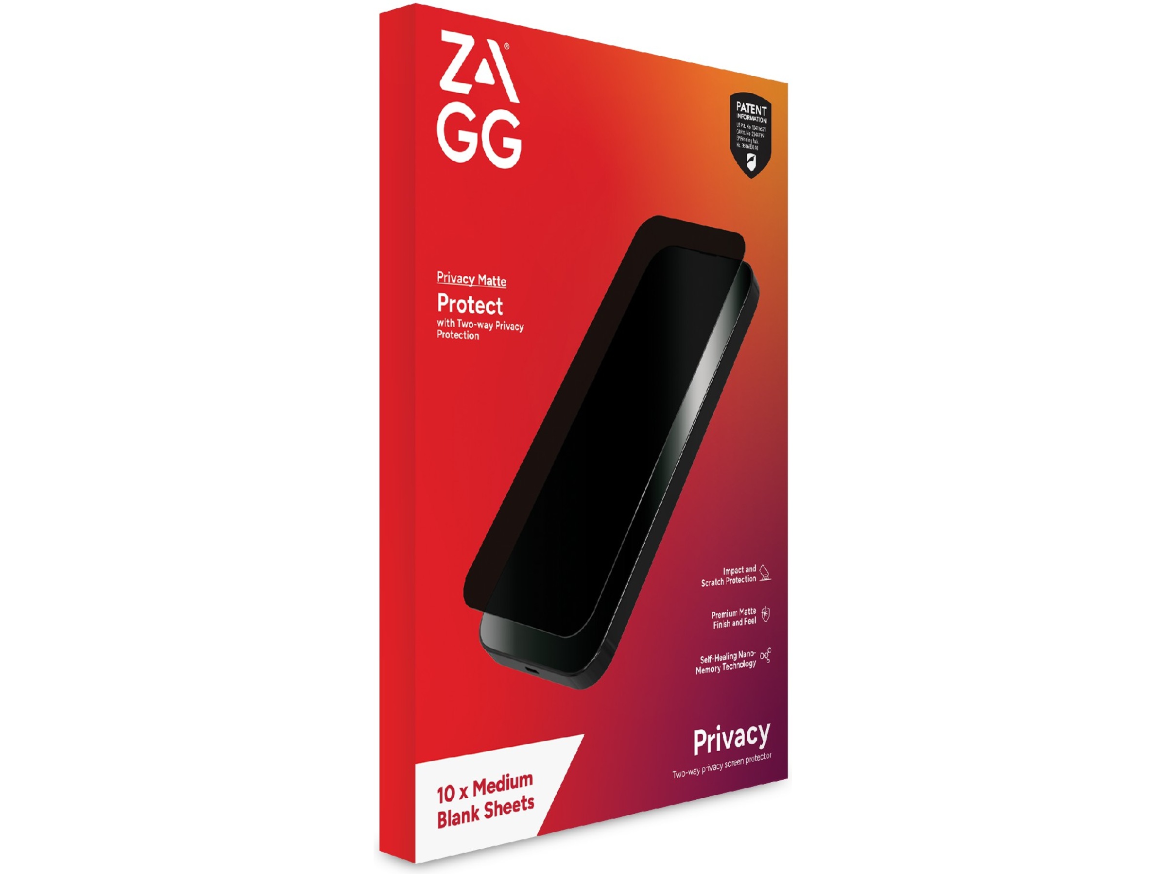 Zagg Privacy Filter Matte Skærmbeskytter Skærmbeskyttelse tablet