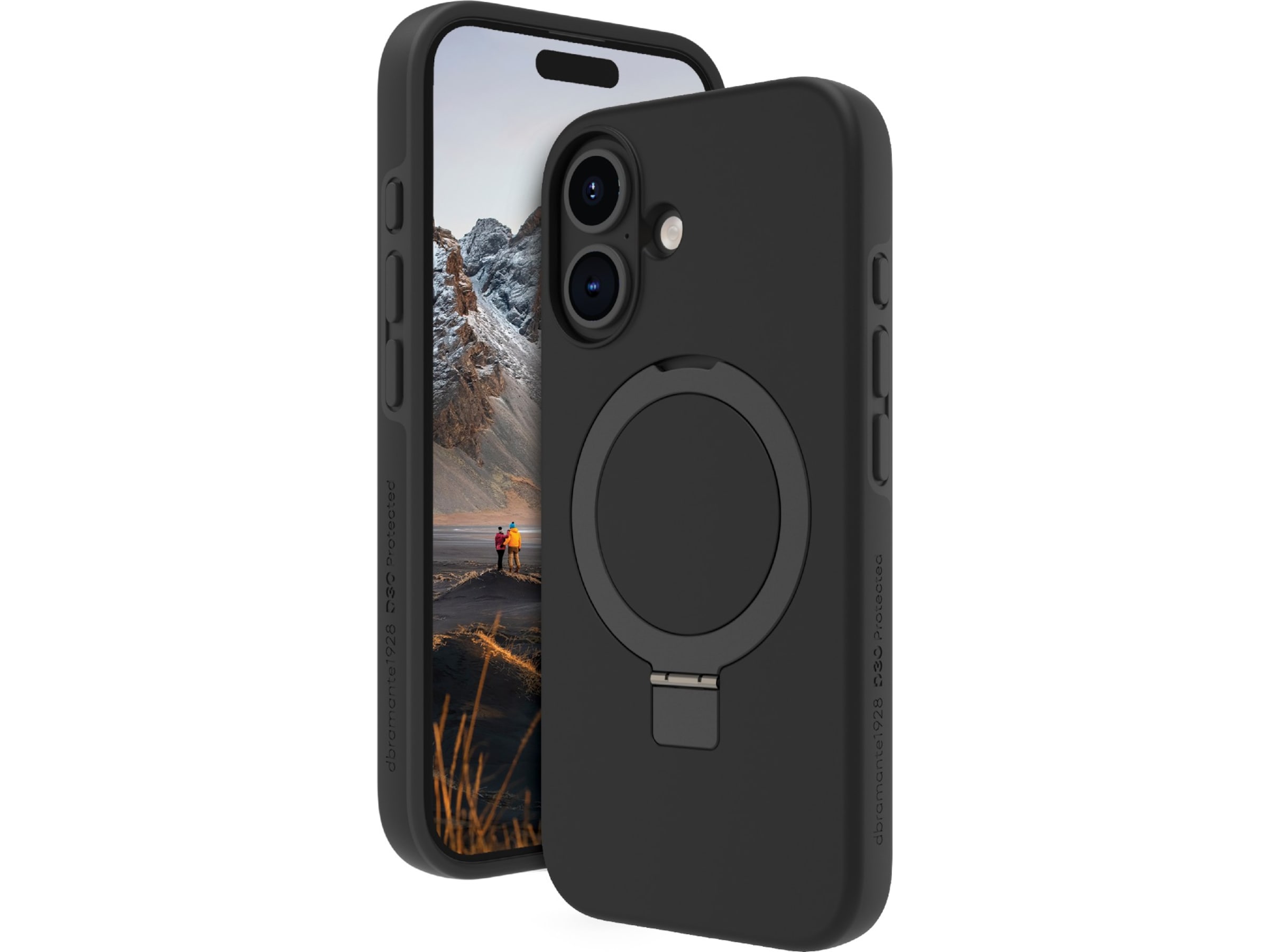 dbramante1928 iPhone 16 Plus Iceland Ultra D3O cover (sort) Mobilcover