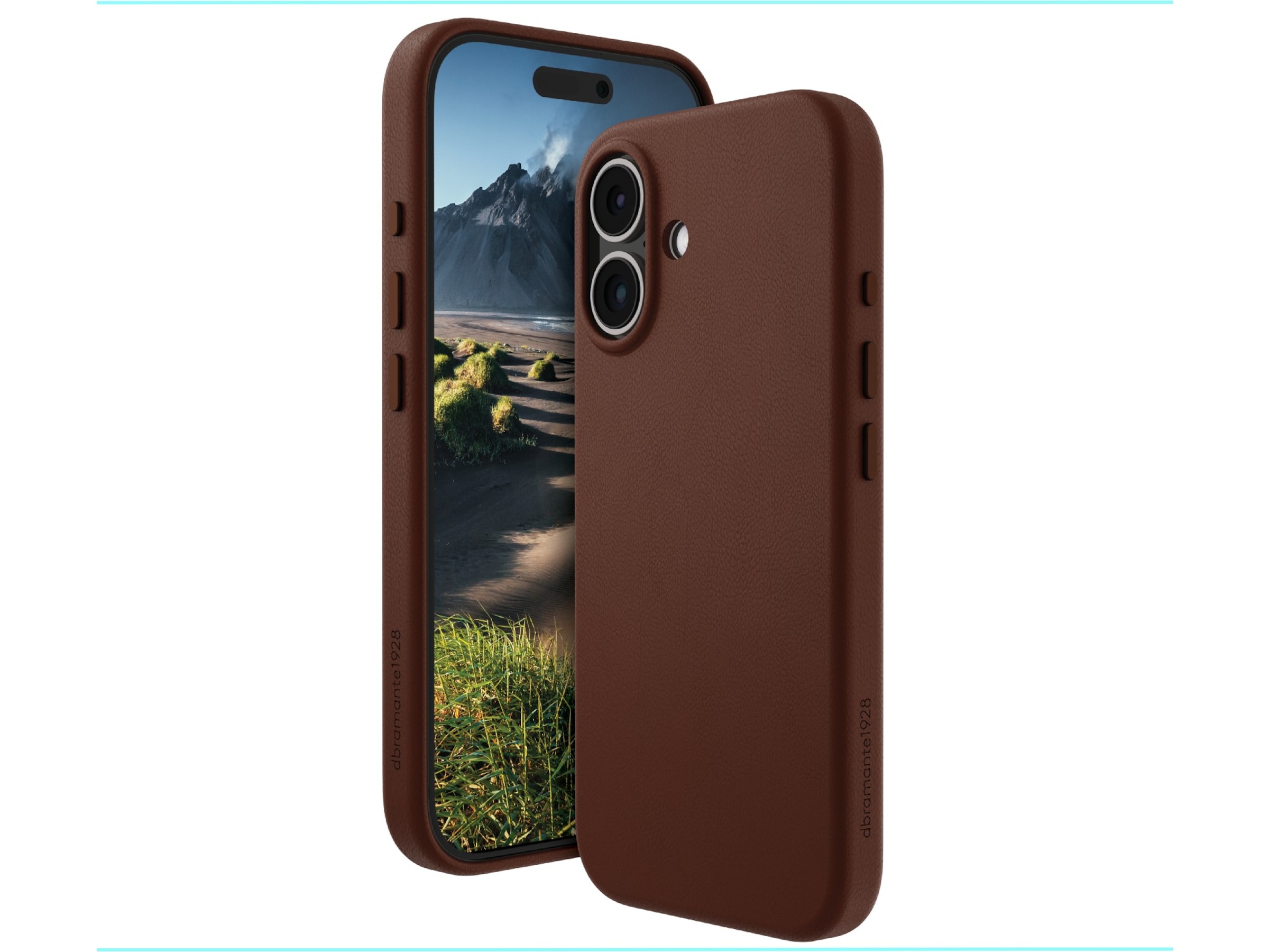 dbramante1928 iPhone 16 Roskilde lædercover (dark tan) Mobilcover