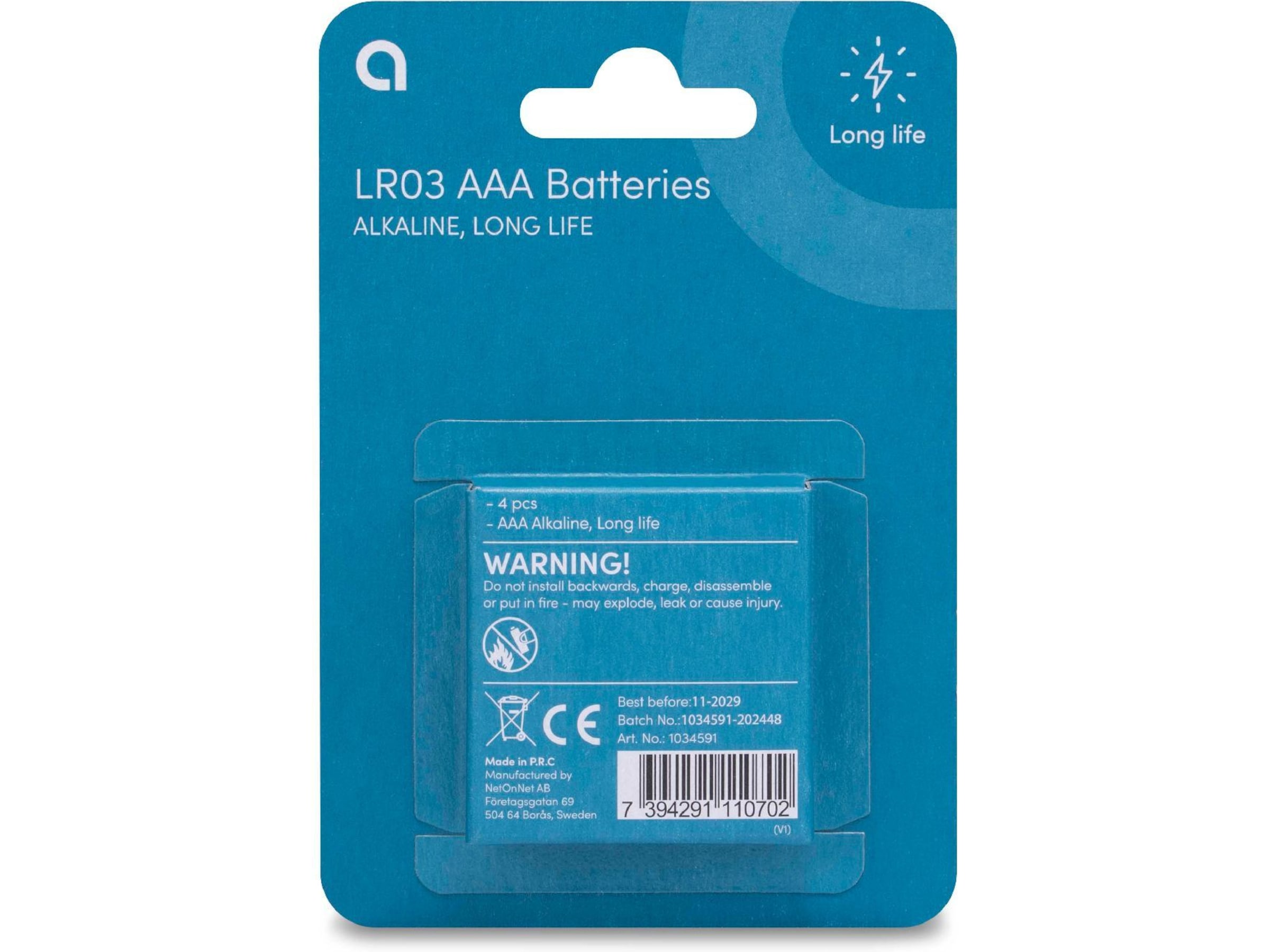 Andersson AAA batteri, 4-pk Generelle batterier