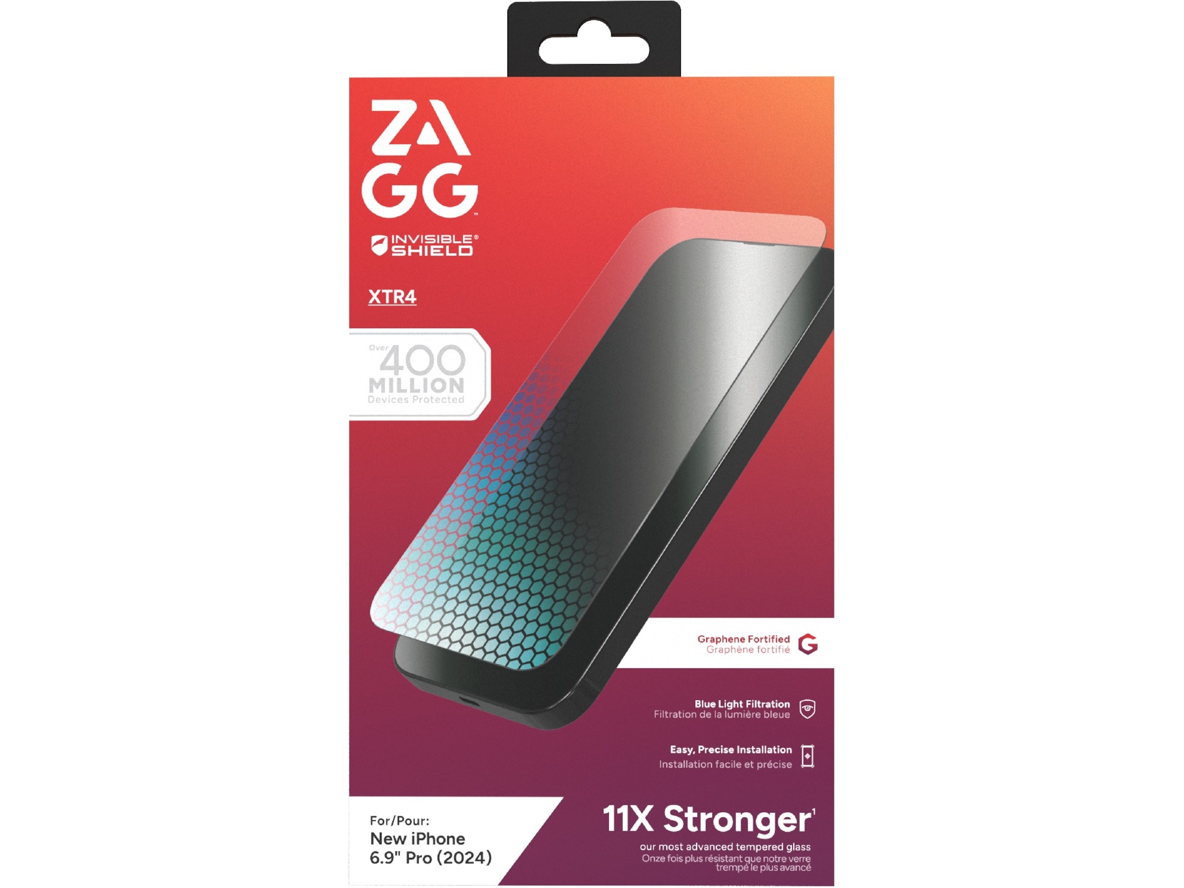 InvisibleShield Glass XTR4 iPhone 16 Pro Max Skærmbeskytter Skærmbeskyttelse mobiltelefon