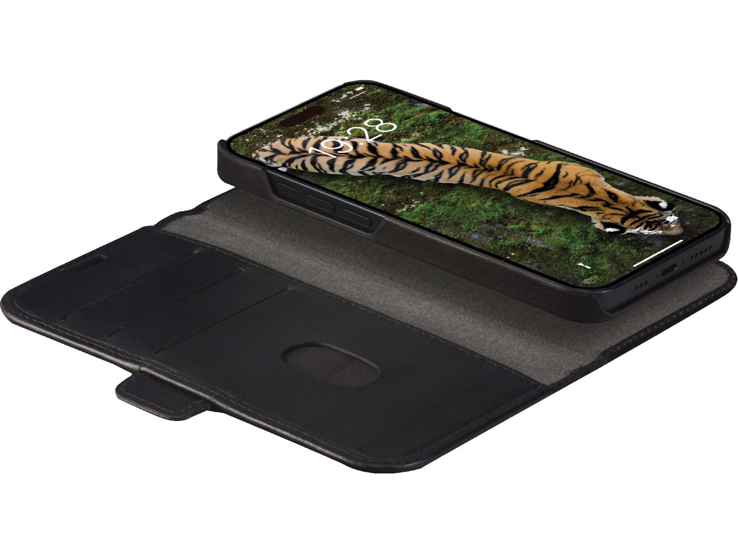 dbramante1928 iPhone 15 Lynge 2-i-1 wallet cover (sort) Mobilcover