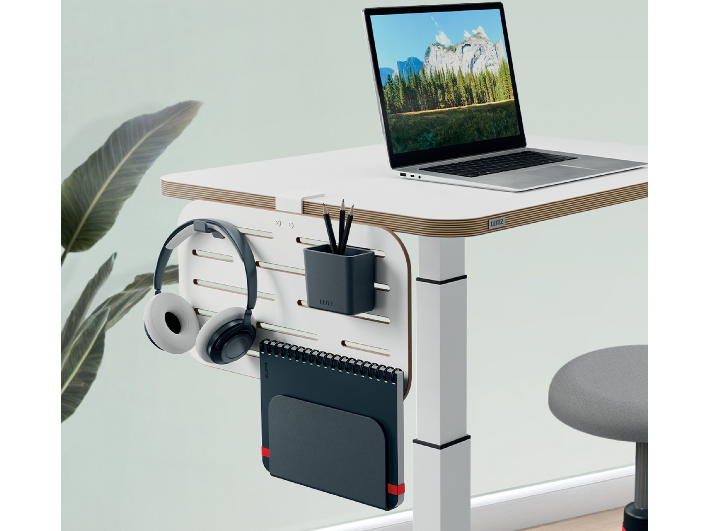 Leitz Ergo Pegboard Organiseringstavle til skrivebord, lille 42x25 cm Opbevaring & organisering