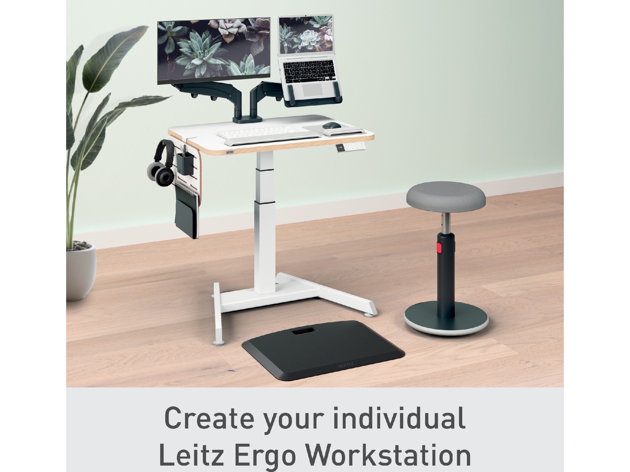 Leitz Ergo Pegboard Organiseringstavle til skrivebord, lille 42x25 cm Opbevaring & organisering