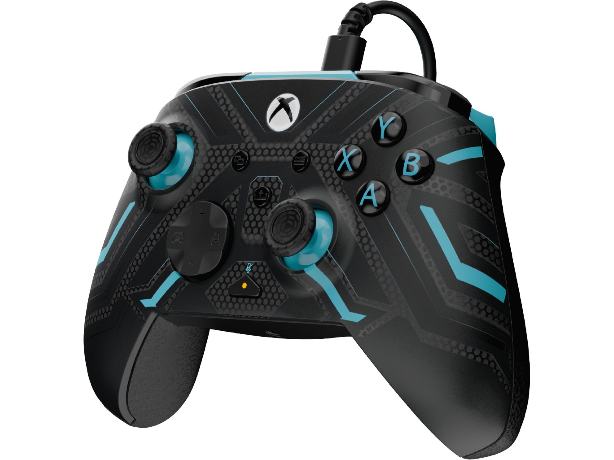 PDP Rematch Glow Wired Controller (titanstål) Tilbehør til spilkonsoller