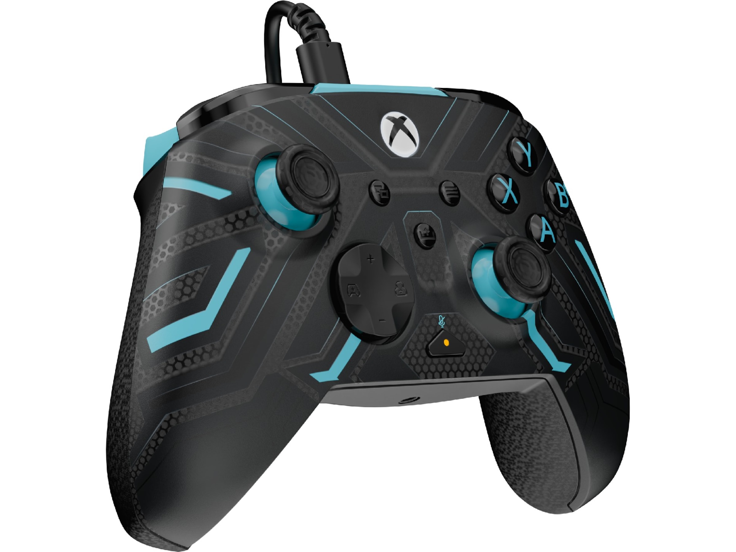 PDP Rematch Glow Wired Controller (titanstål) Tilbehør til spilkonsoller