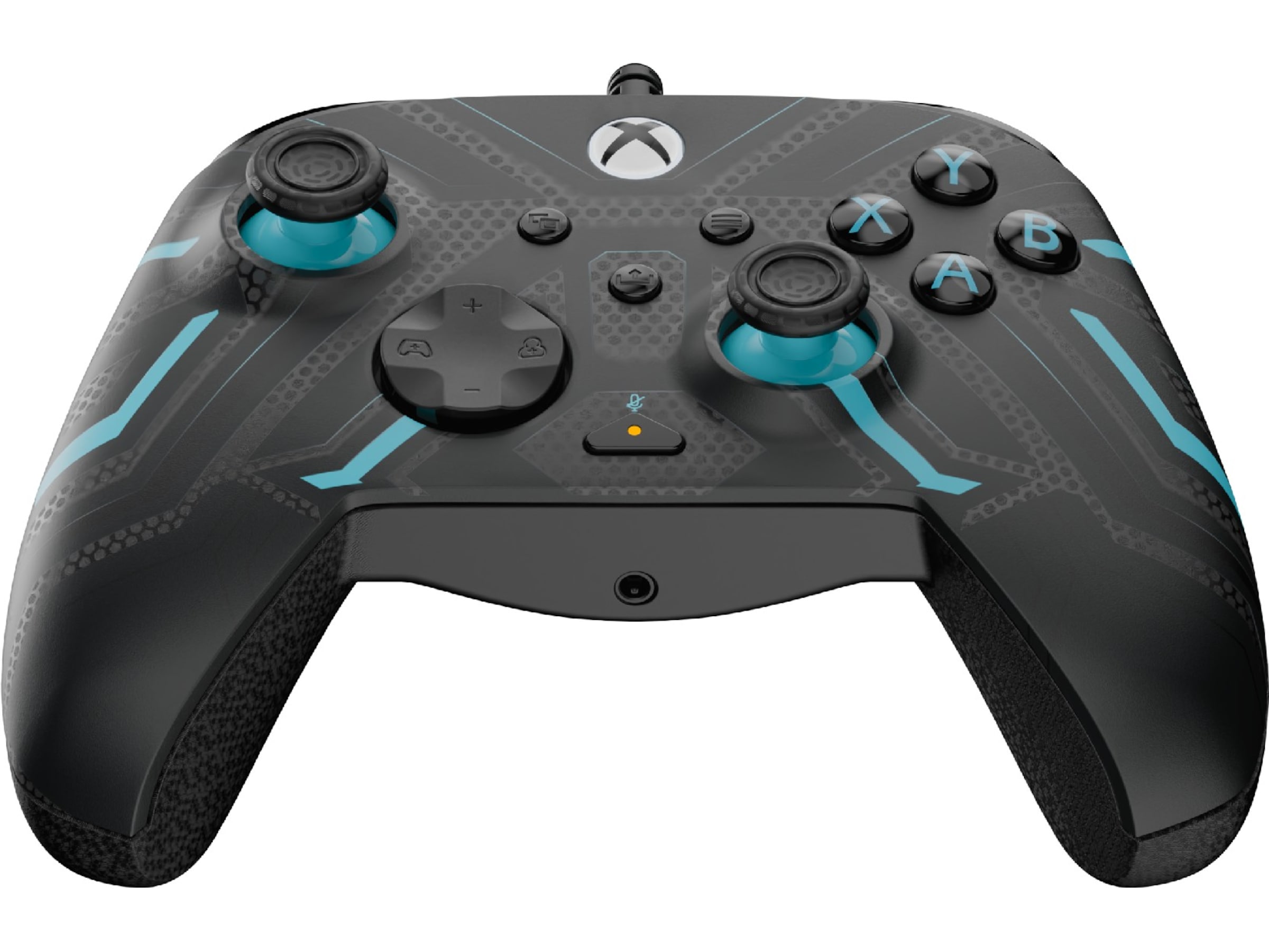 PDP Rematch Glow Wired Controller (titanstål) Tilbehør til spilkonsoller