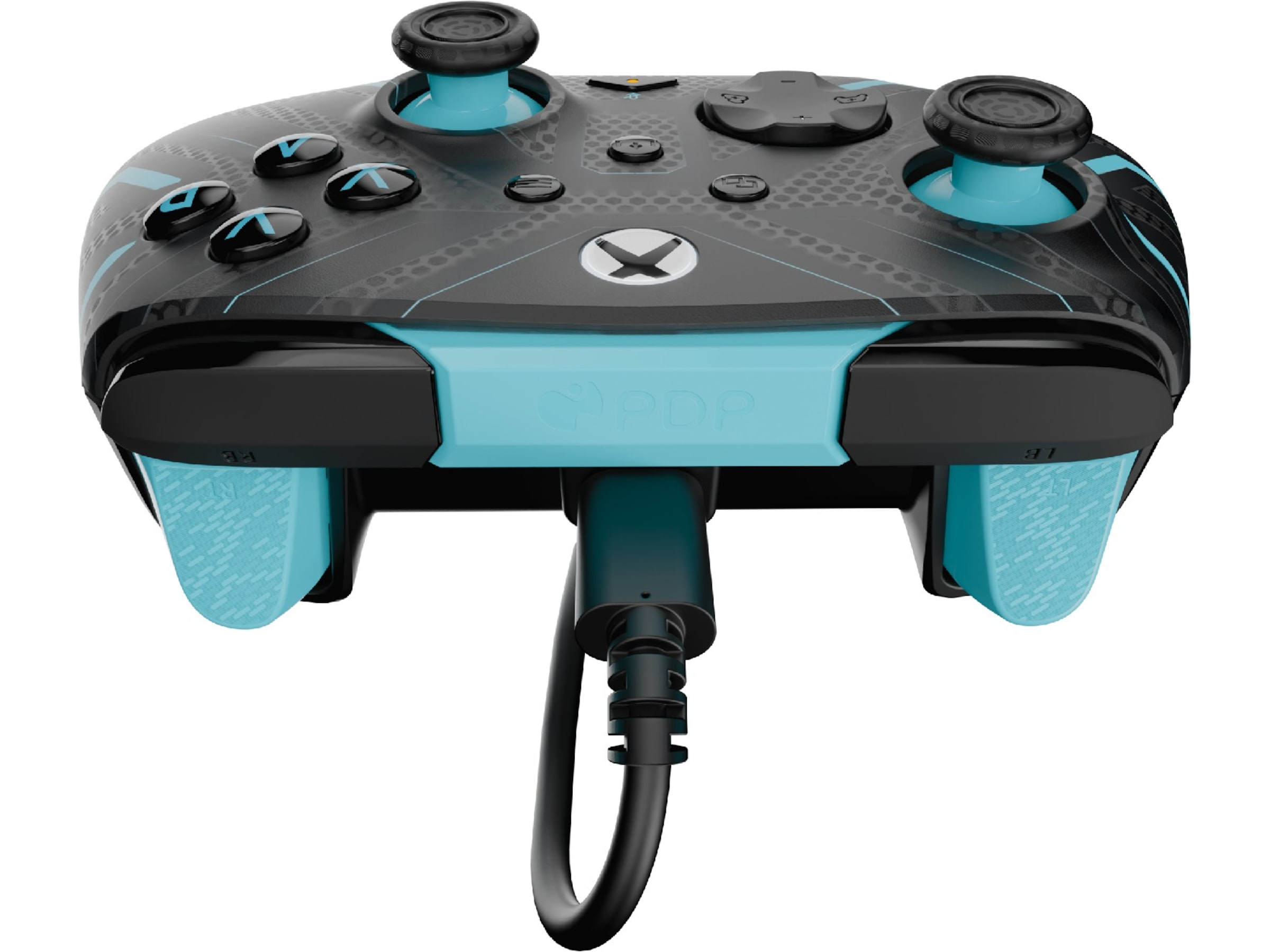 PDP Rematch Glow Wired Controller (titanstål) Tilbehør til spilkonsoller