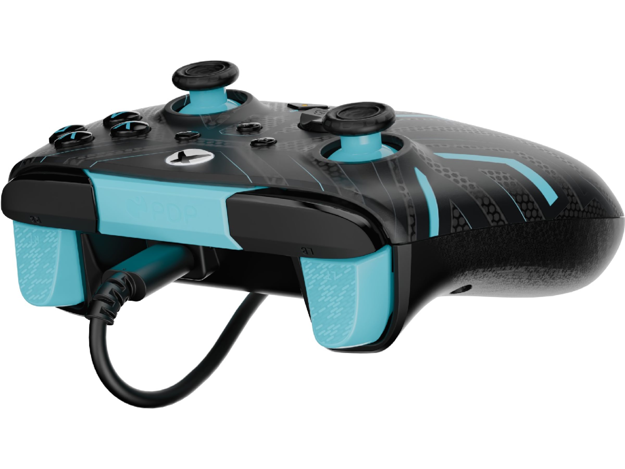 PDP Rematch Glow Wired Controller (titanstål) Tilbehør til spilkonsoller