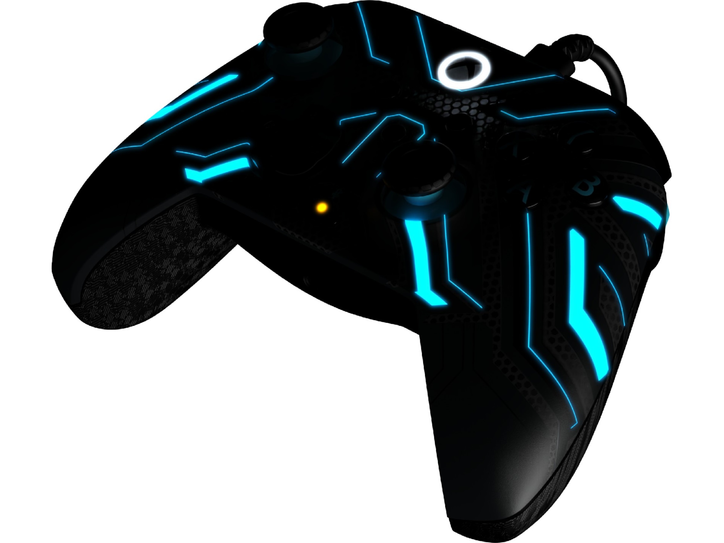 PDP Rematch Glow Wired Controller (titanstål) Tilbehør til spilkonsoller