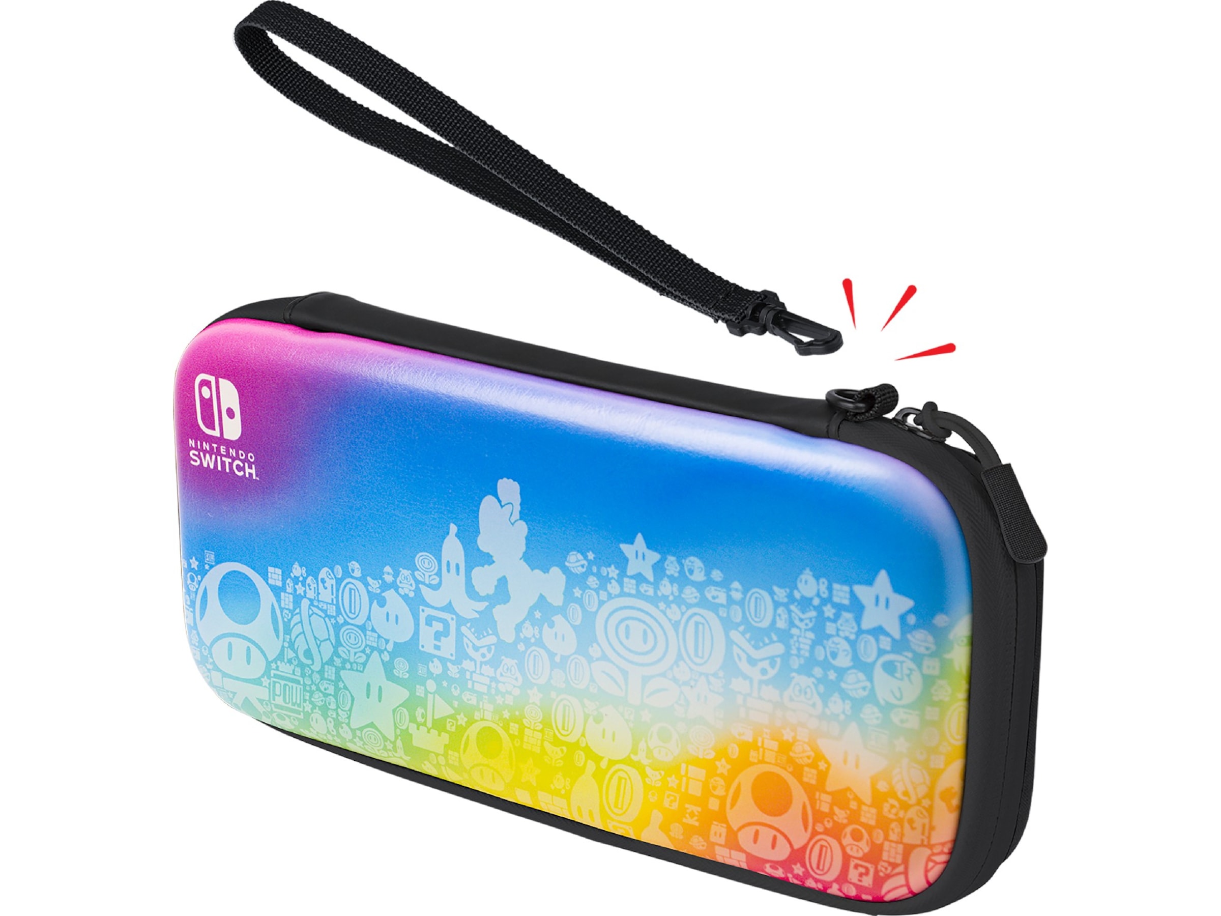 PDP Slim Deluxe Travel Case - Star Spectrum Tilbehør til spilkonsoller