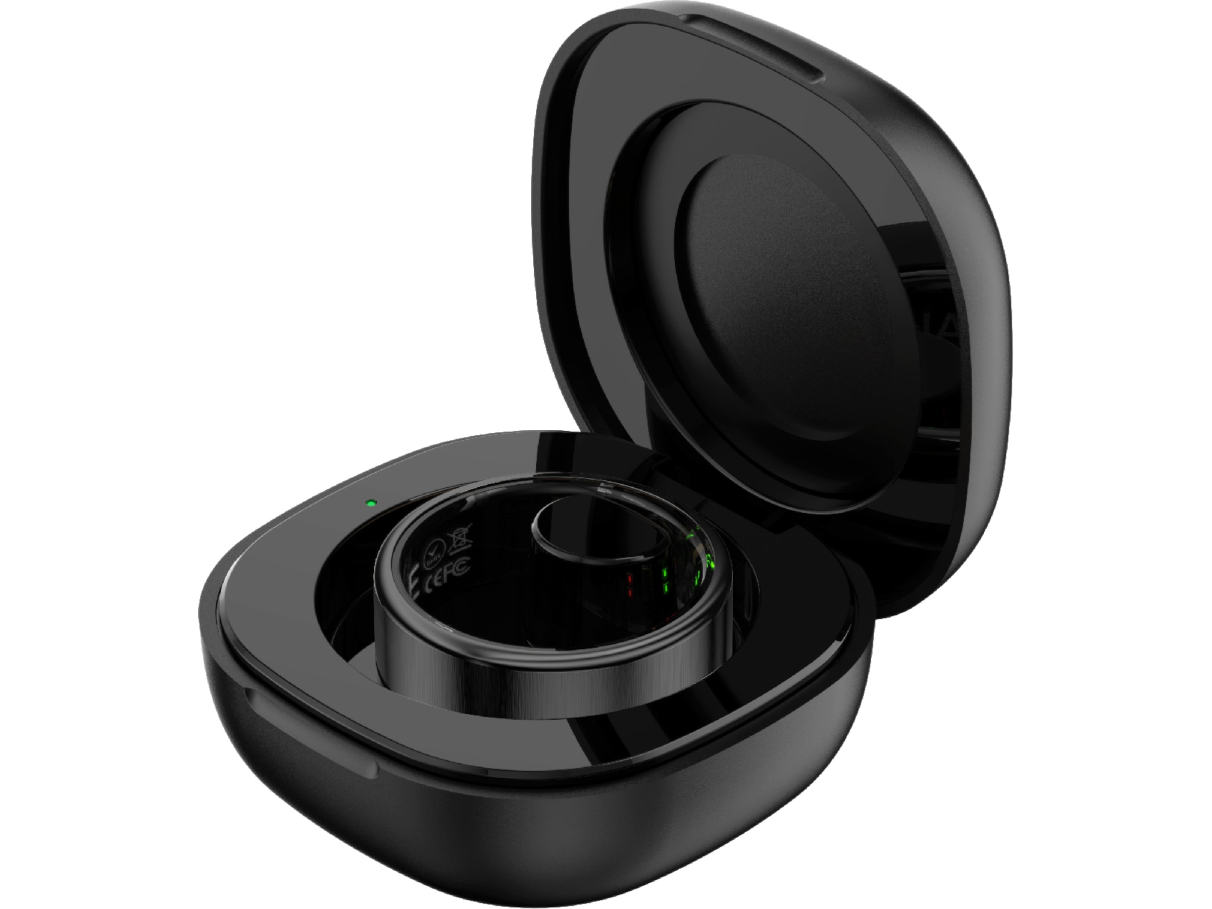 Haale II Smart Ring str. 7 (mat sort) Smart ring