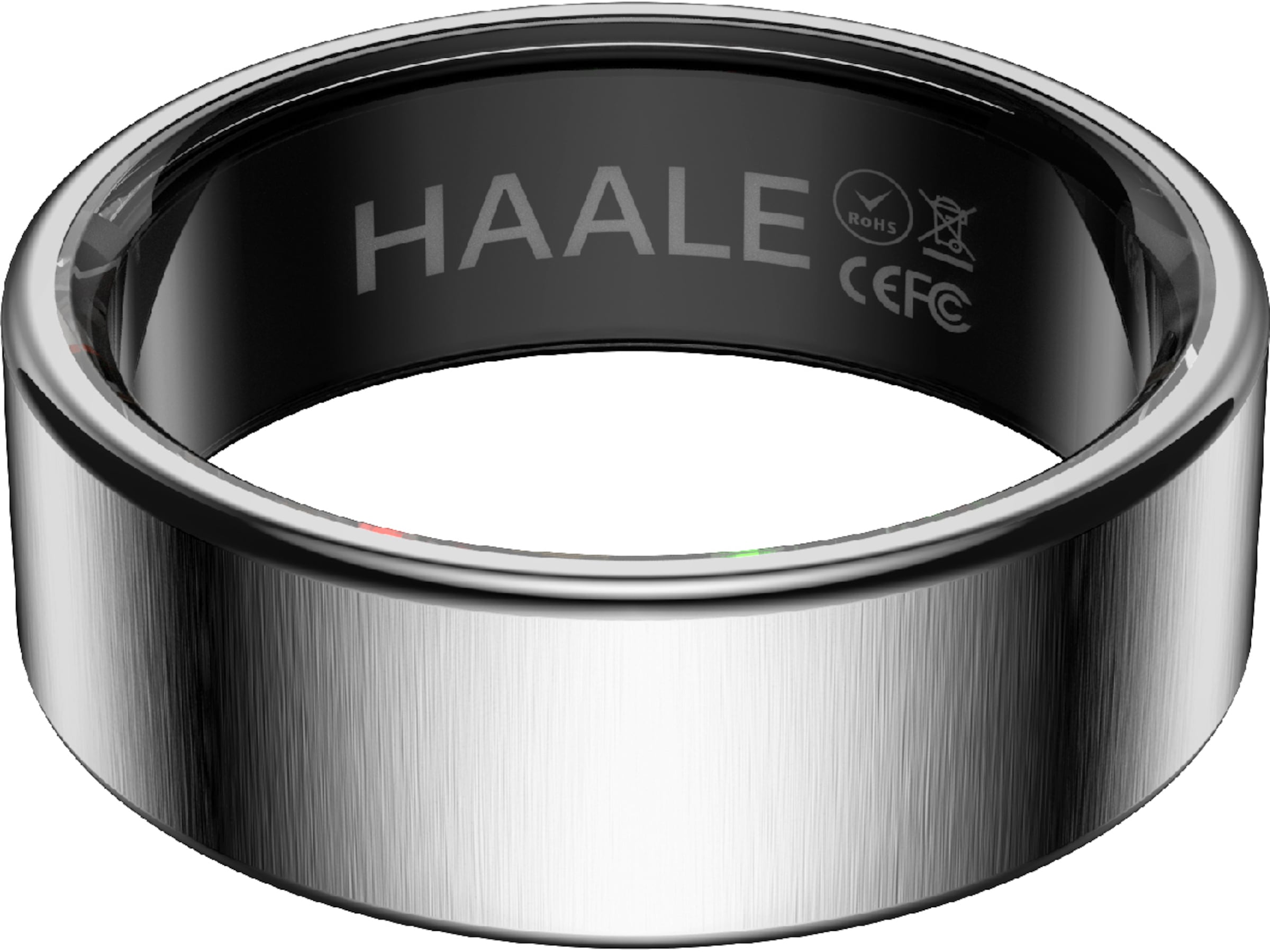 Haale II Smart Ring str. 8 (børstet sølv) Smart ring