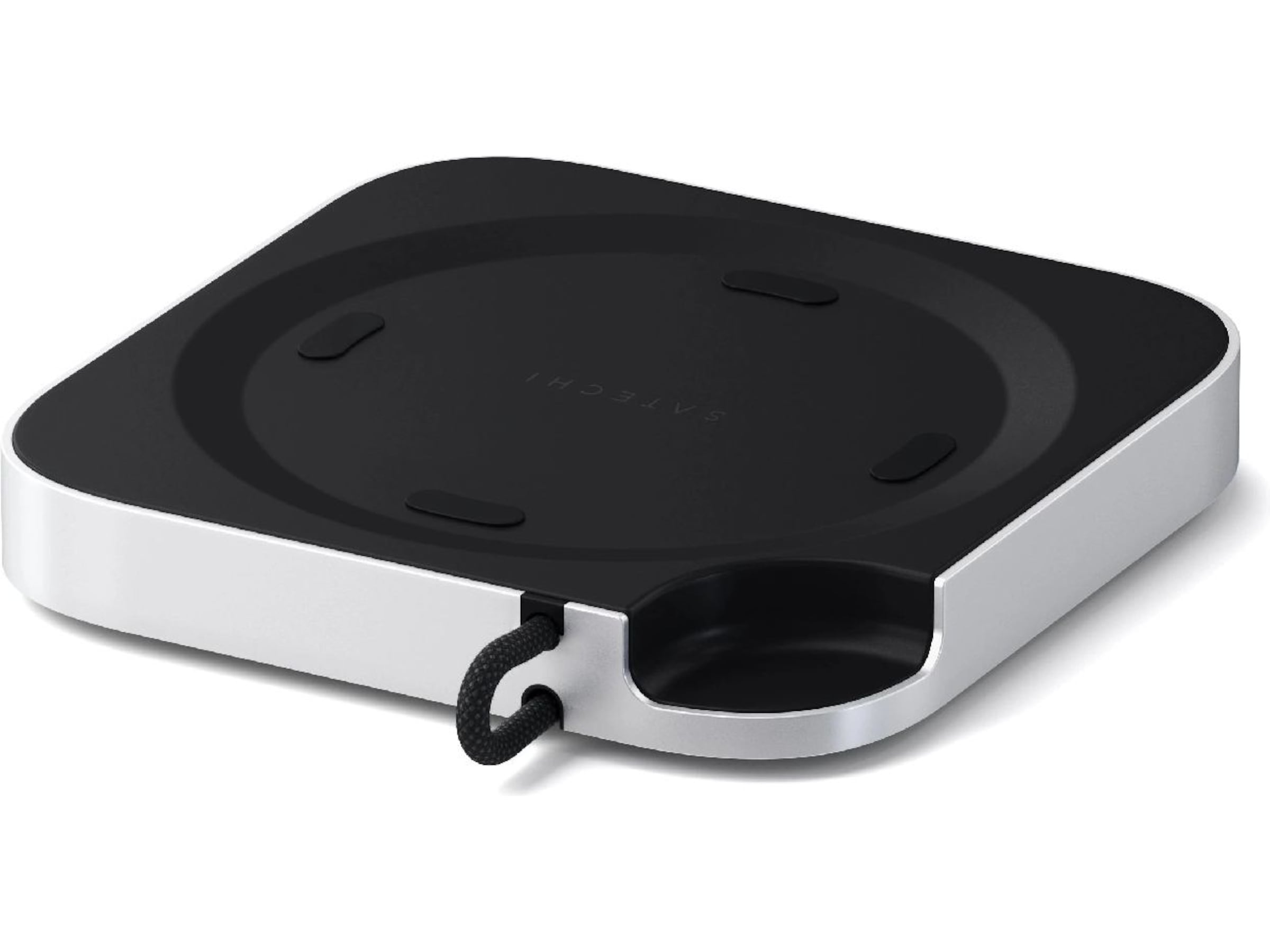 Satechi Mac Mini M4 Stand & Hub (sølv) Dockingstation og USB-hub