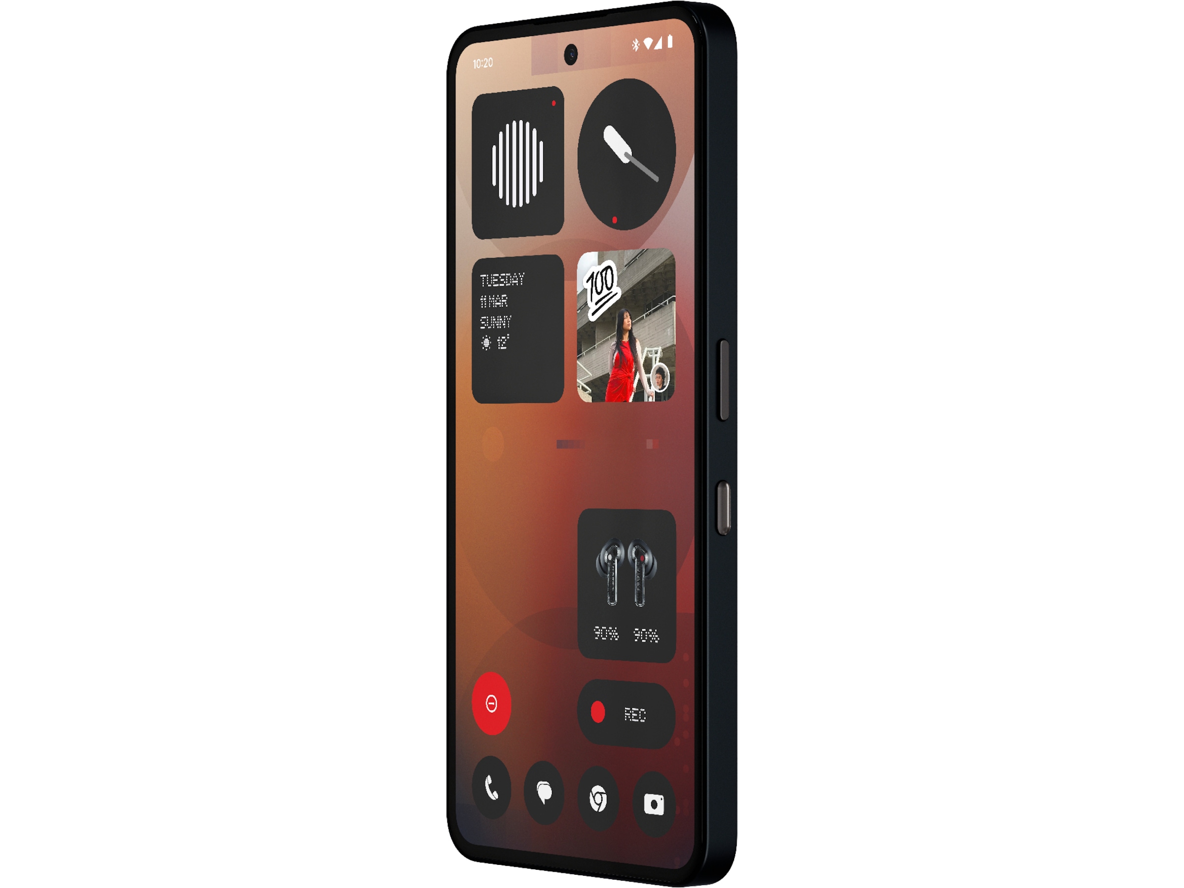 Nothing Phone (3a) 128GB (sort) Mobiltelefoner