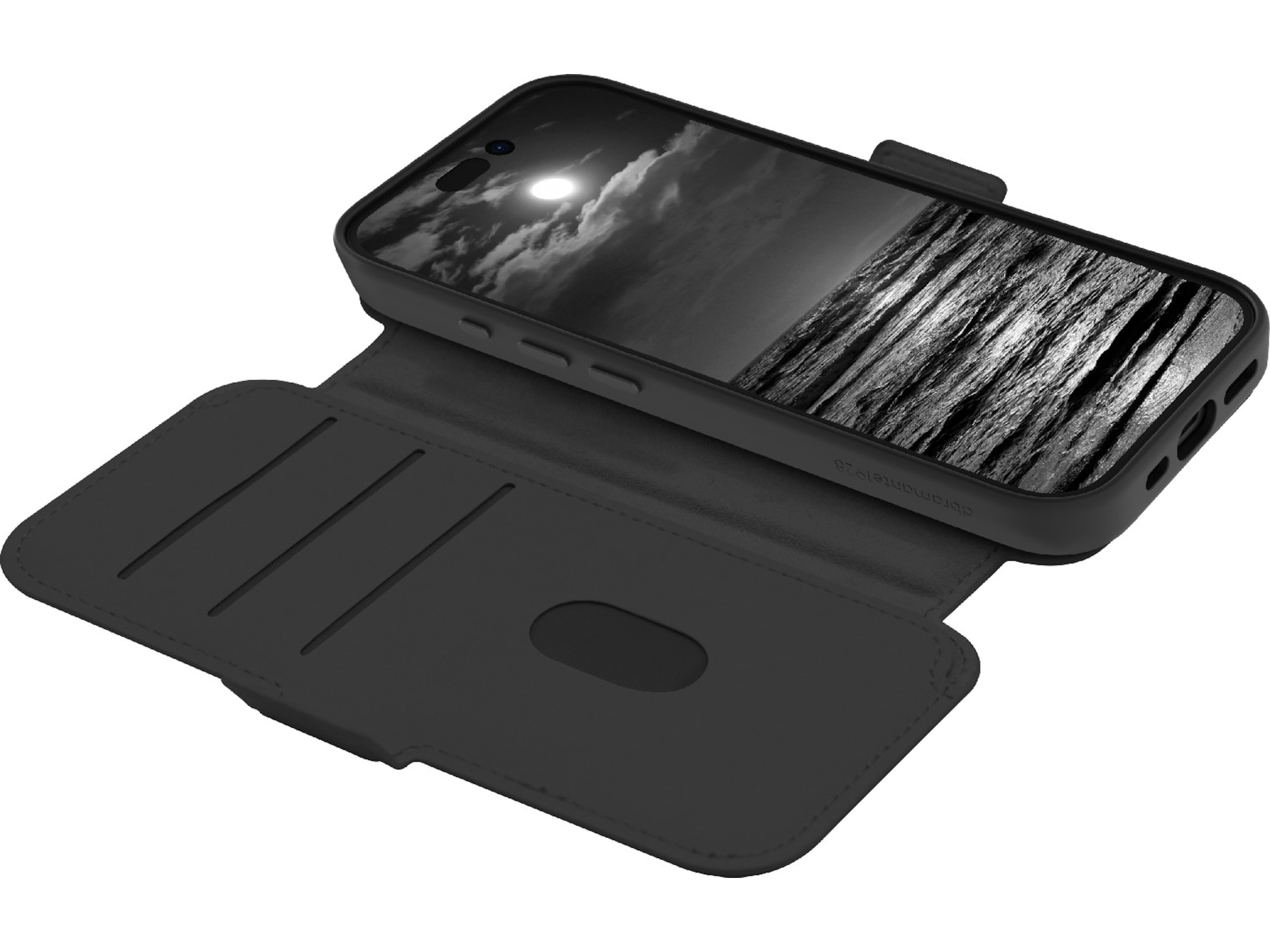 dbramante1928 iPhone 16 Lynge 2-i-1 Wallet cover (midnight) Mobilcover