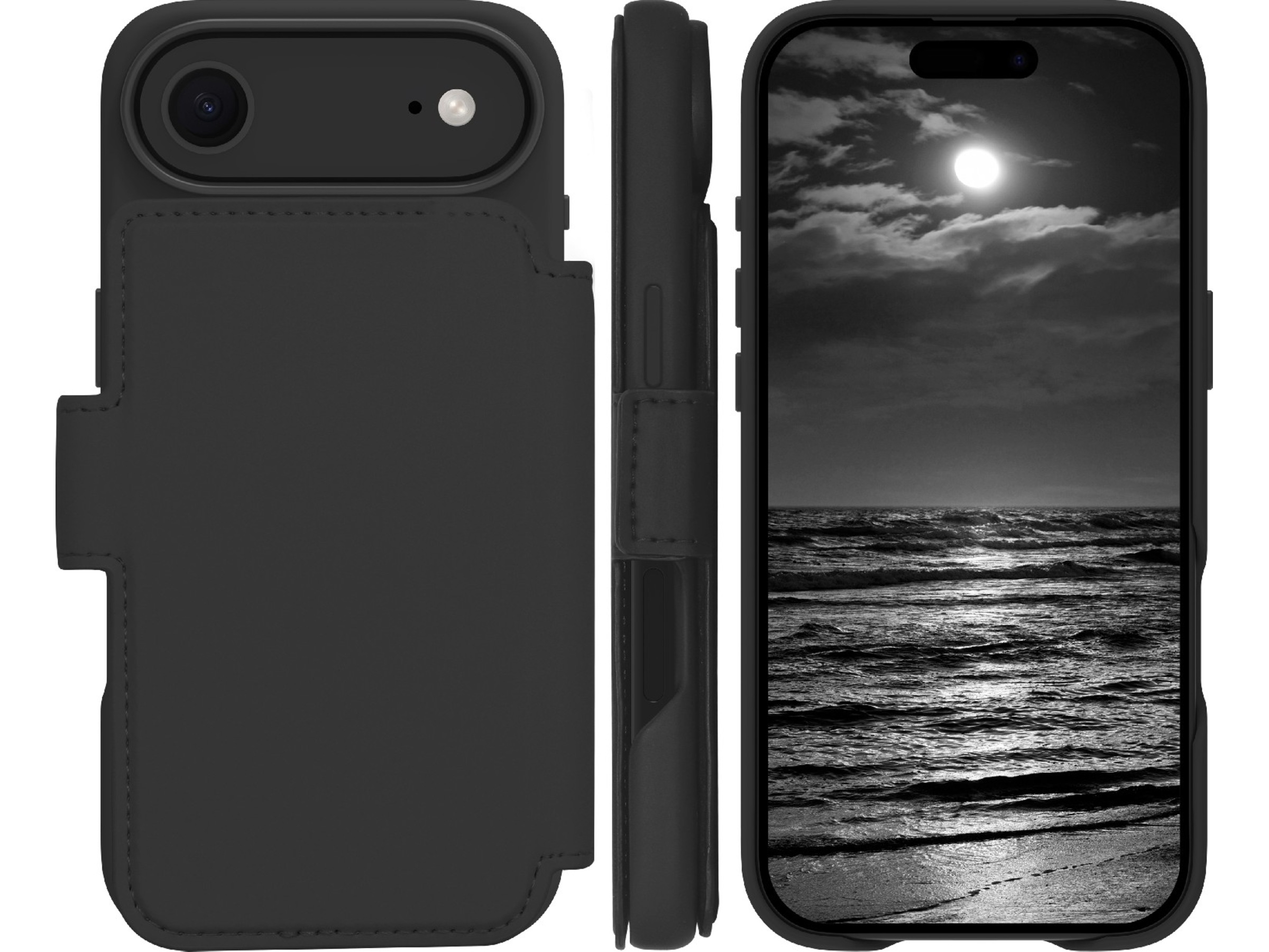 dbramante1928 iPhone Air Lynge 2-i-1 Wallet cover (midnight) Mobilcover