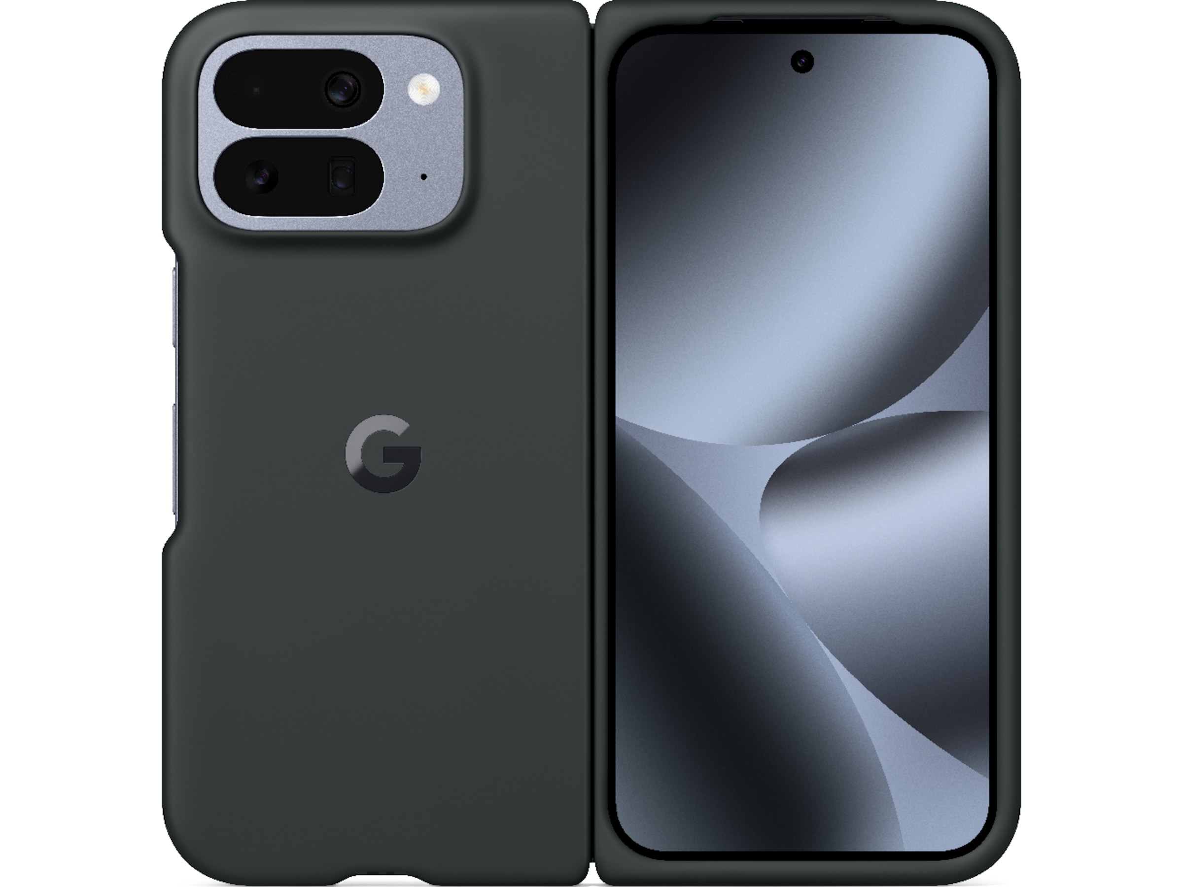Google Pixel 10 Pro Fold Silikone cover (obsidian) Mobilcover