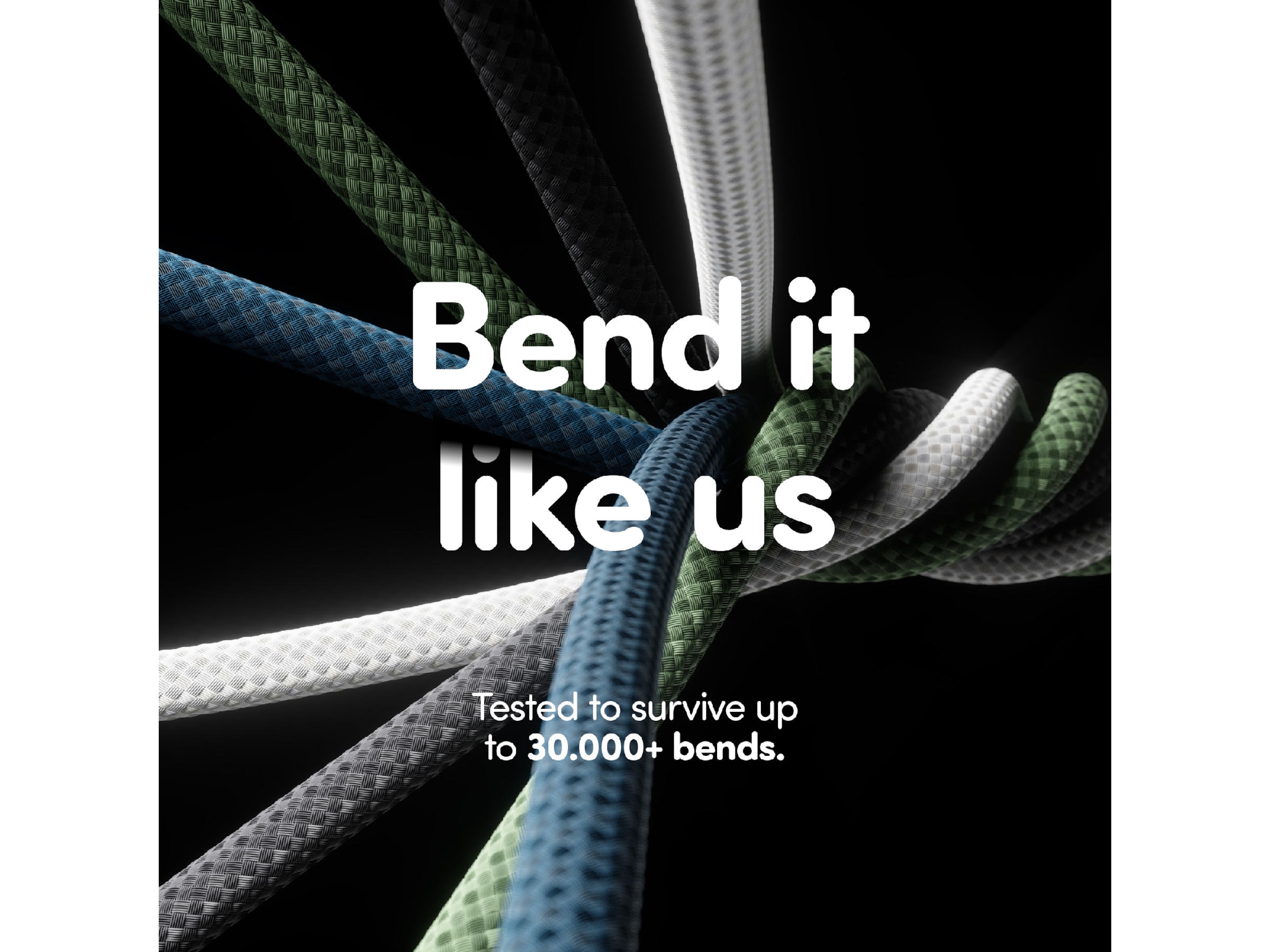 PanzerGlass Racing 240W USB-C kabel, 2m (sort) USB-kabler