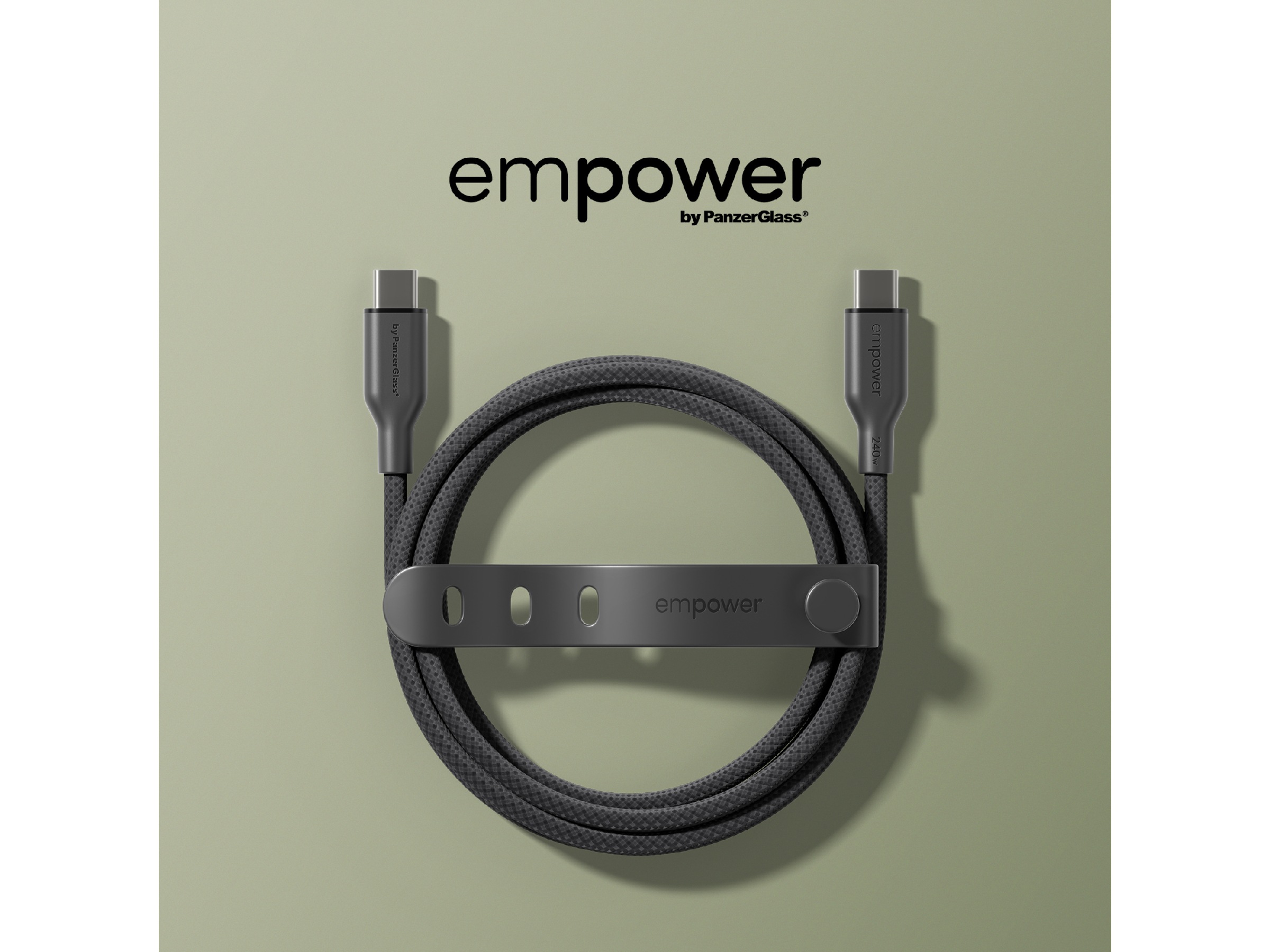 PanzerGlass Racing 60W USB-C kabel, 1,2m (sort) USB-kabler