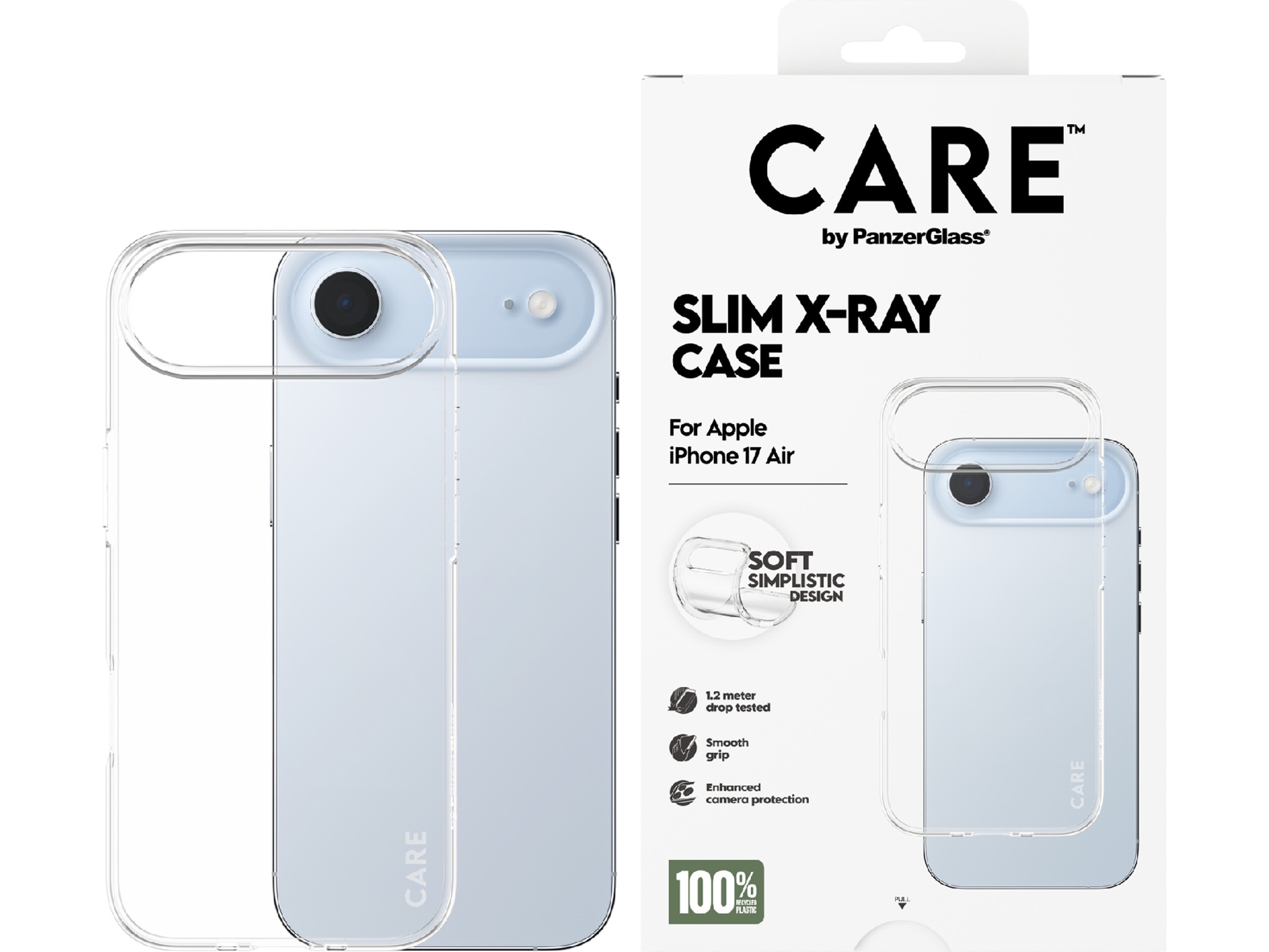 PanzerGlass CARE iPhone Air Fashion Silikone cover (gennemsigtig) Mobilcover