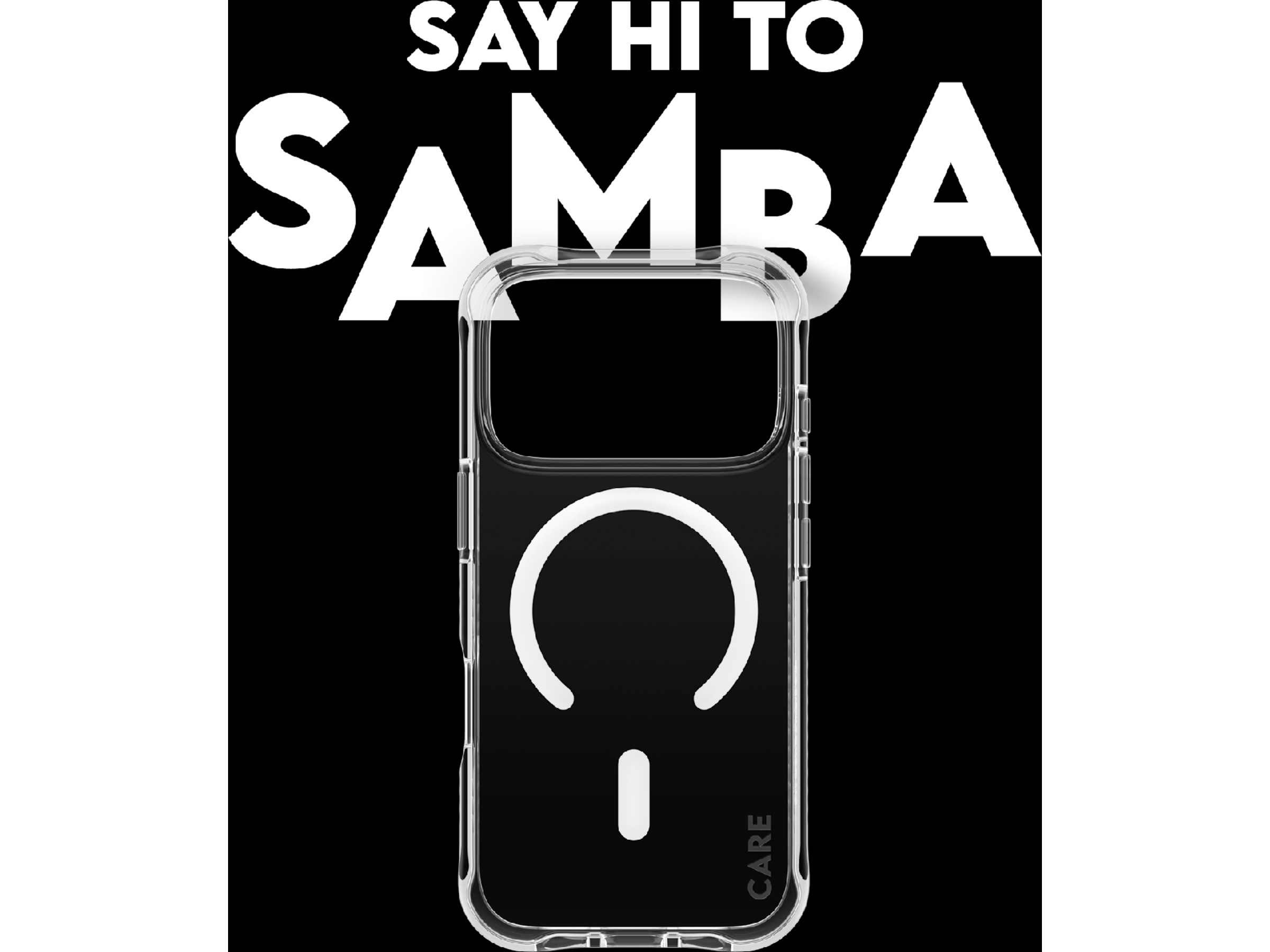 PanzerGlass CARE iPhone 17 Pro Samba Hardcase cover (gennemsigtig/hvid) Mobilcover