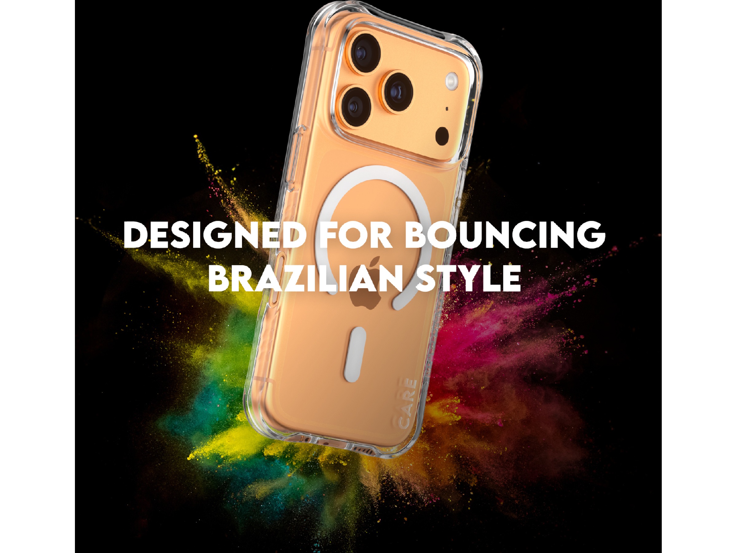 PanzerGlass CARE iPhone 17 Pro Samba Hardcase cover (gennemsigtig/hvid) Mobilcover