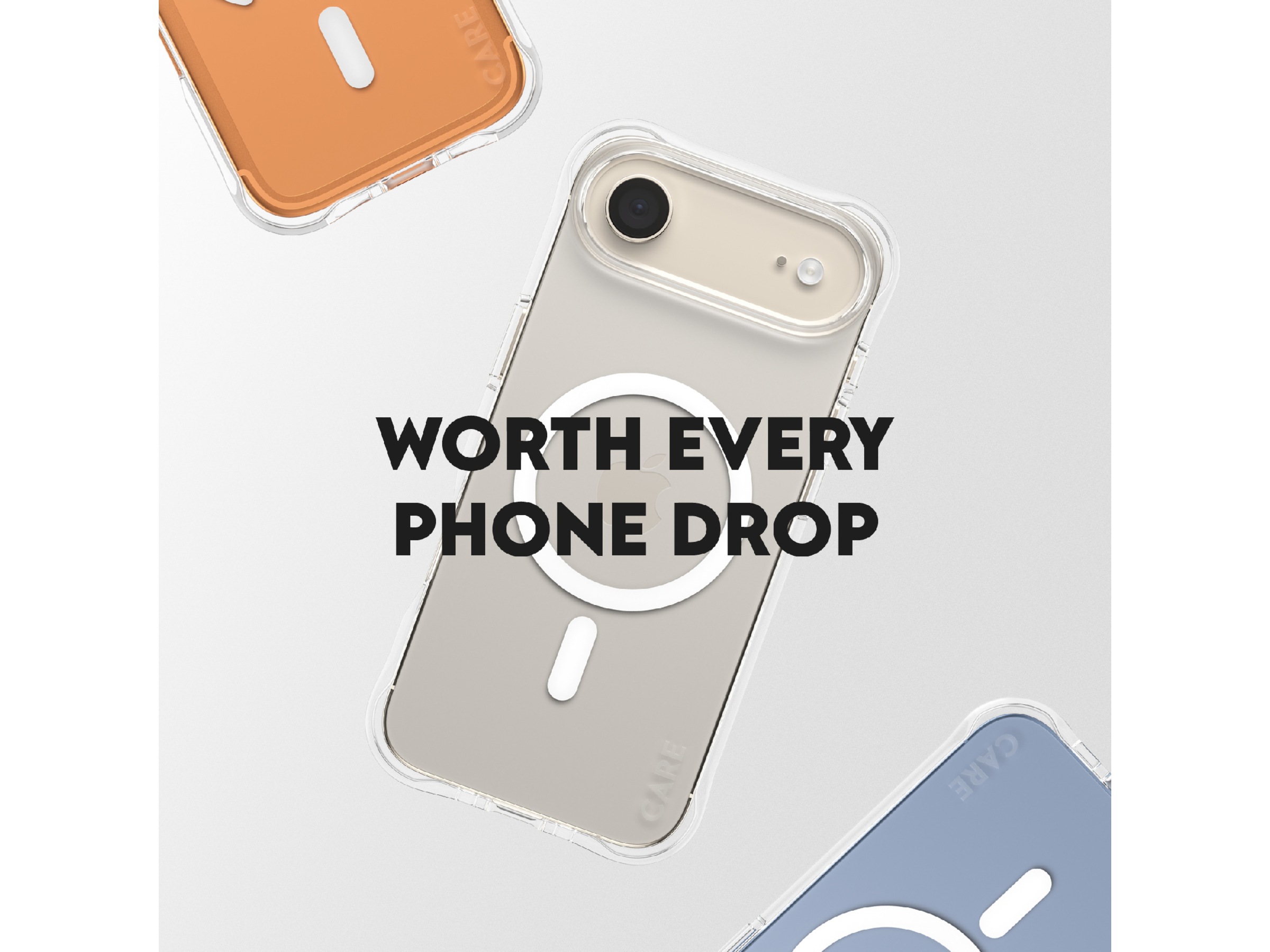 PanzerGlass CARE iPhone Air Samba Hardcase cover (gennemsigtig/hvid) Mobilcover