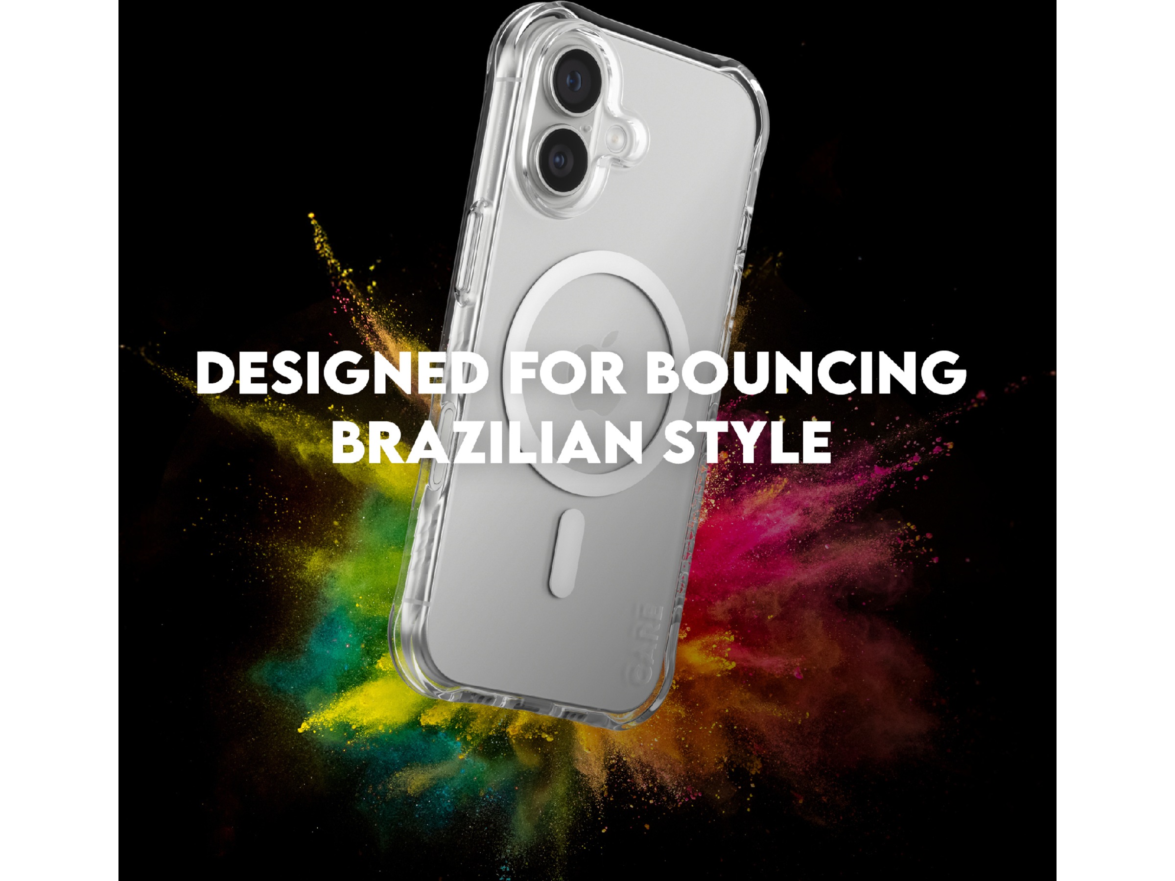 PanzerGlass CARE iPhone 17 Samba Hardcase cover (gennemsigtig/hvid) Mobilcover