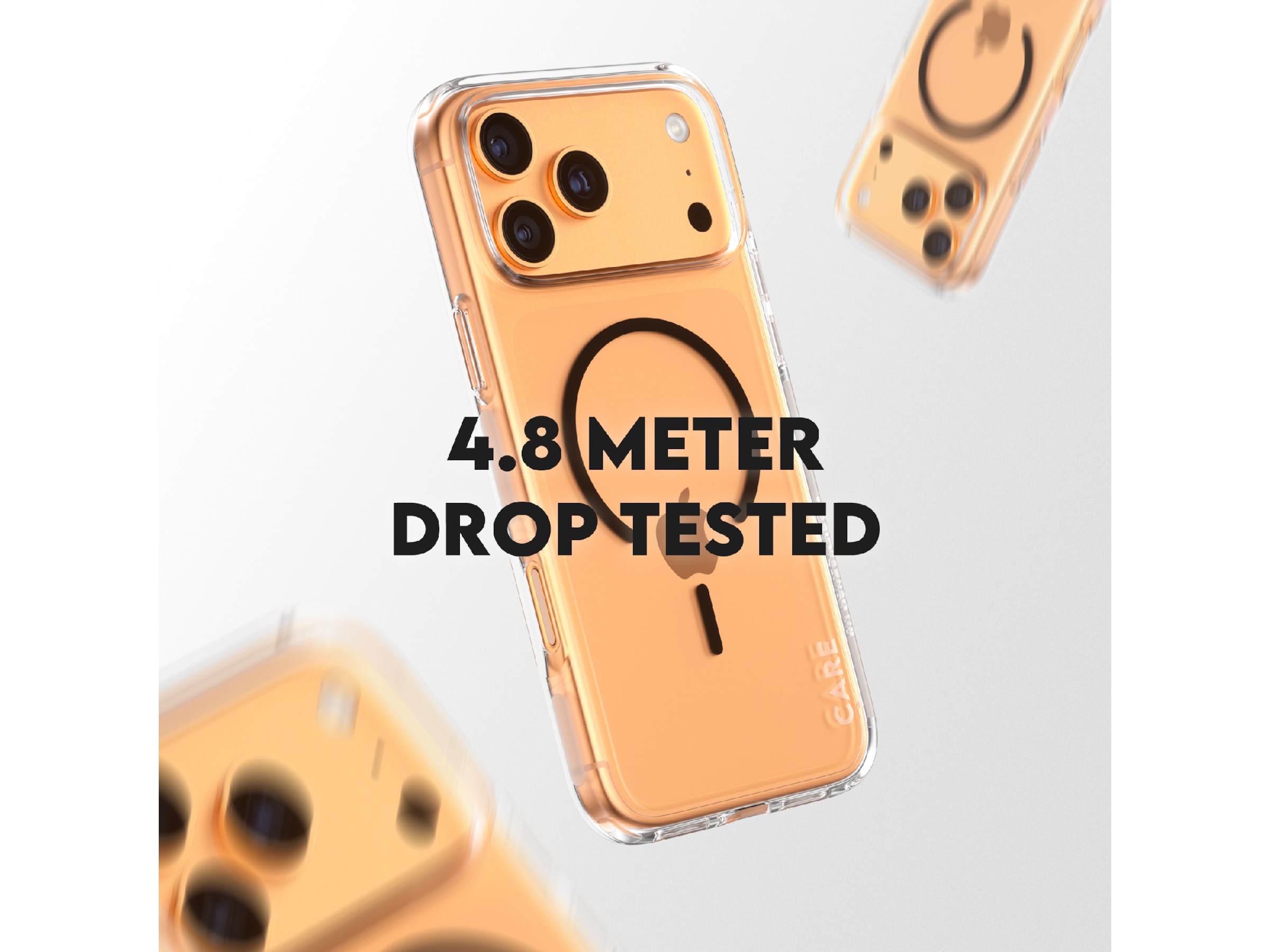 PanzerGlass CARE iPhone 17 Pro Max Urban Explorer cover (gennemsigtig/sort) Mobilcover