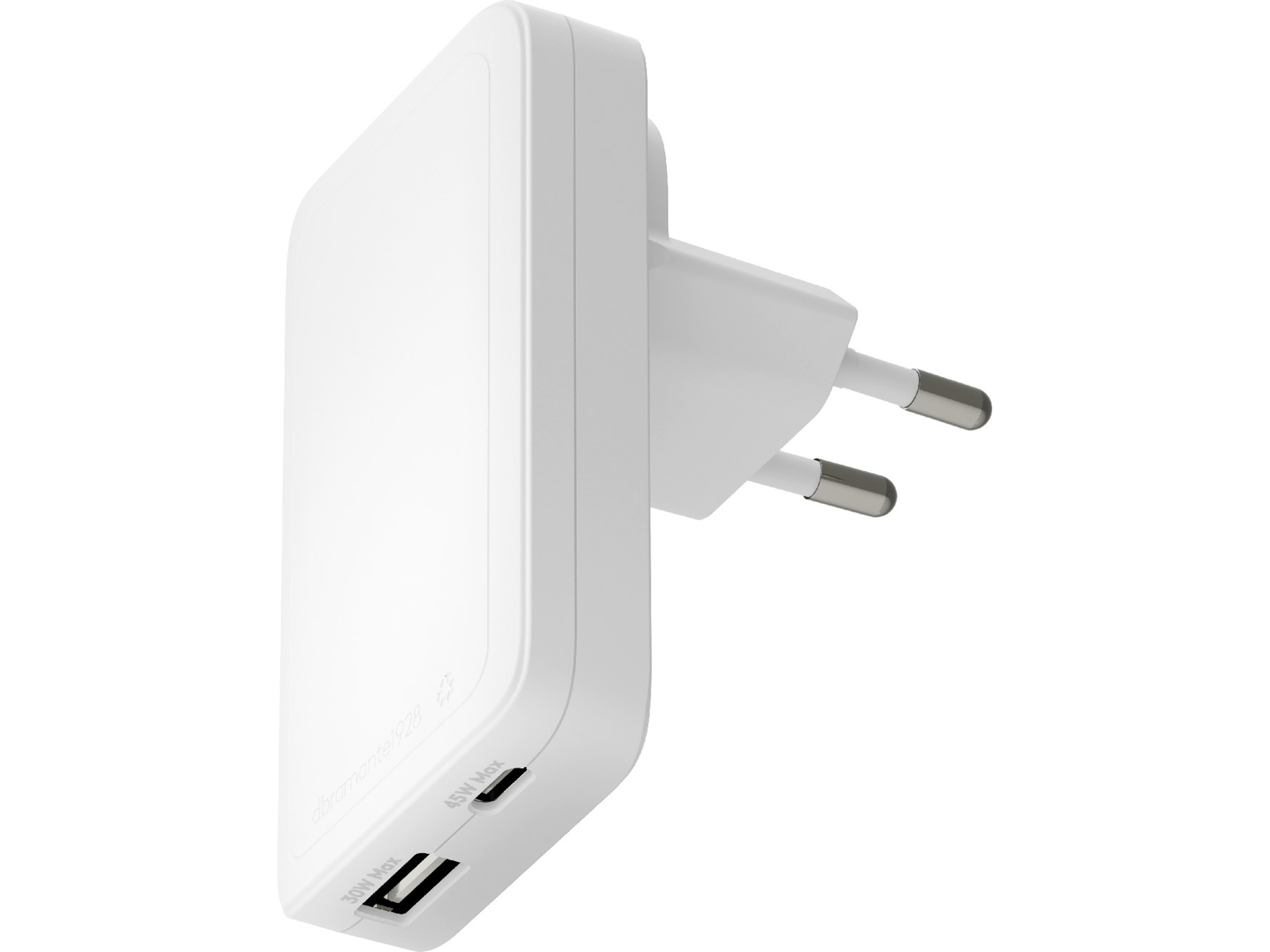 dbramante1928 re-charge Pro EU/US Slim Vægoplader (hvid) Mobilopladere