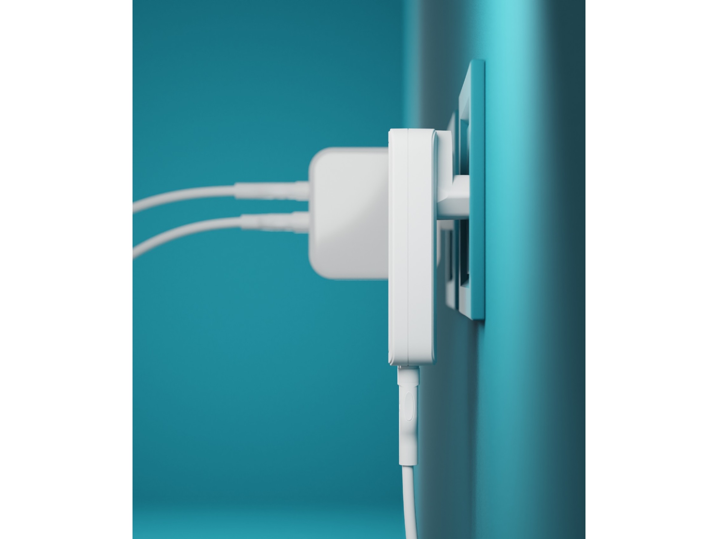 dbramante1928 re-charge Pro EU/US Slim Vægoplader (hvid) Mobilopladere