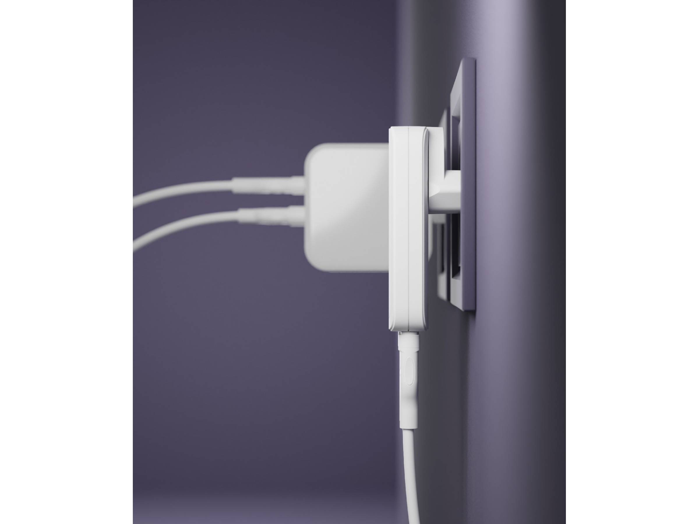 dbramante1928 re-charge Pro EU/US Slim Vægoplader (hvid) Mobilopladere