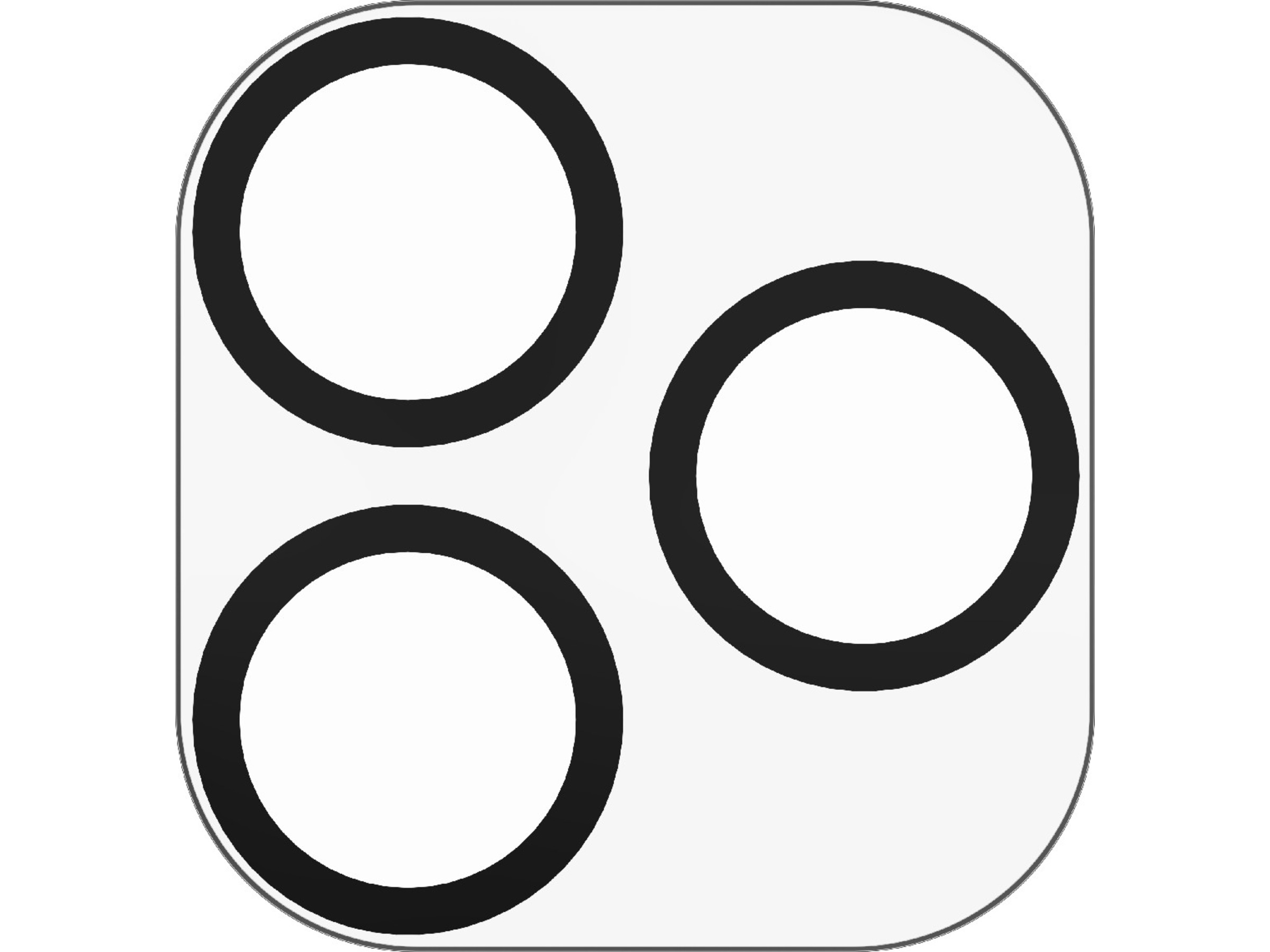 InvisibleShield Glass Elite iPhone 17 Pro/Pro Max Linsebeskytter (sort) Skærmbeskyttelse mobiltelefon