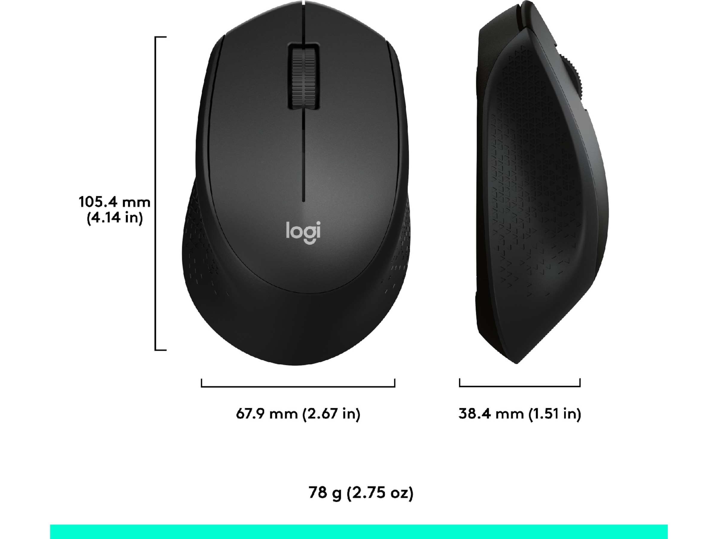 Logitech M330 Silent Plus trådløs Computermus (sort) Mus