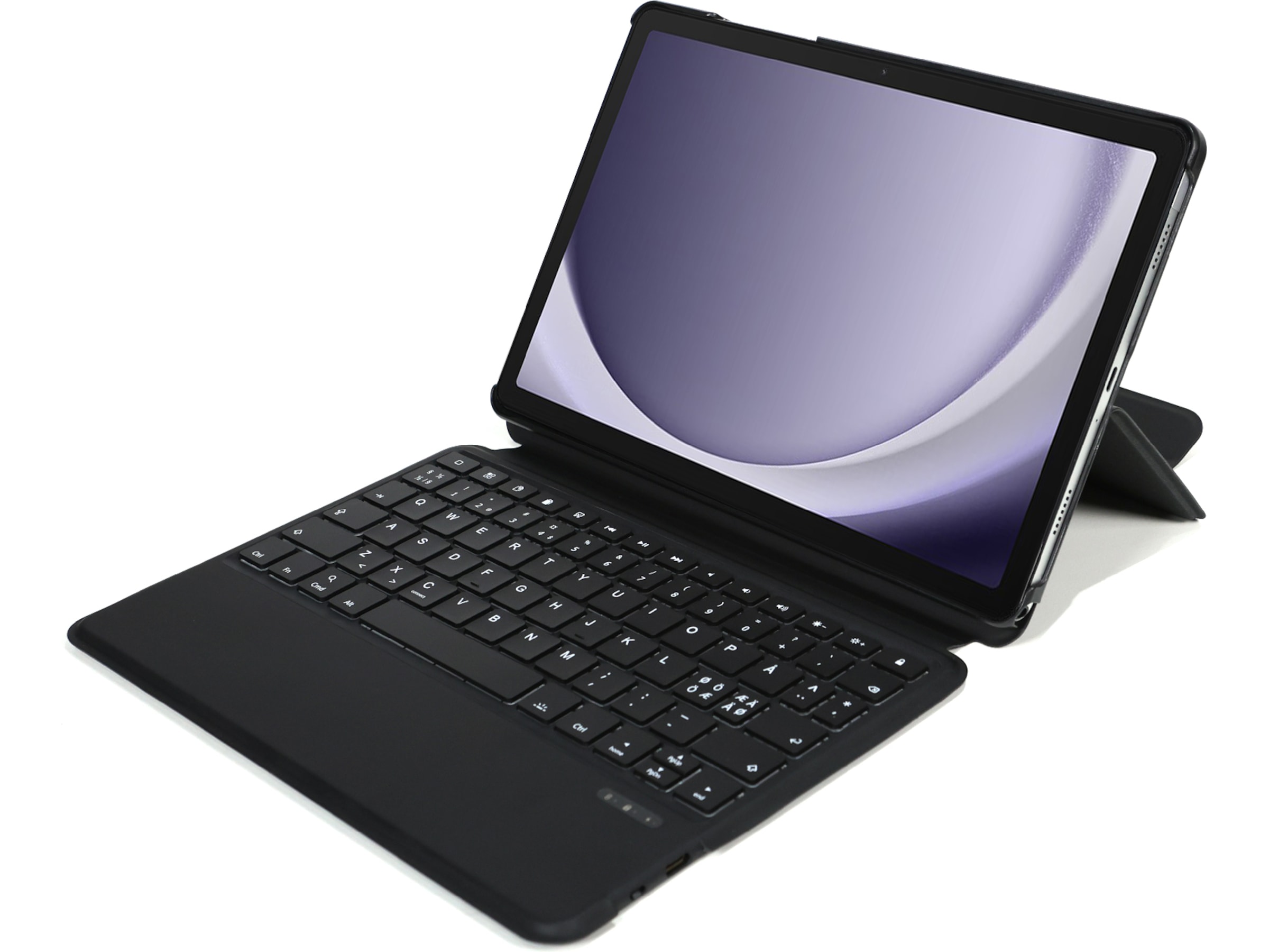 Gre8t Galaxy Tab A9+ tastaturcover (sort) Tastatur og stylus