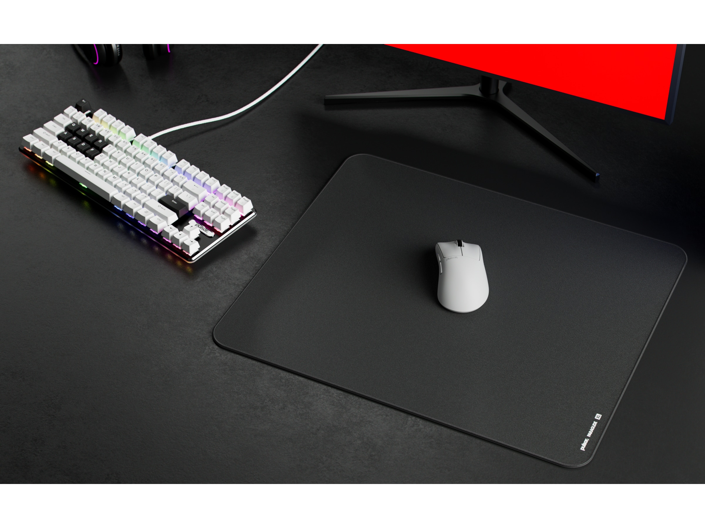 Pulsar ParaGlide Musemåtte XL (sort) Gamingmusemåtte