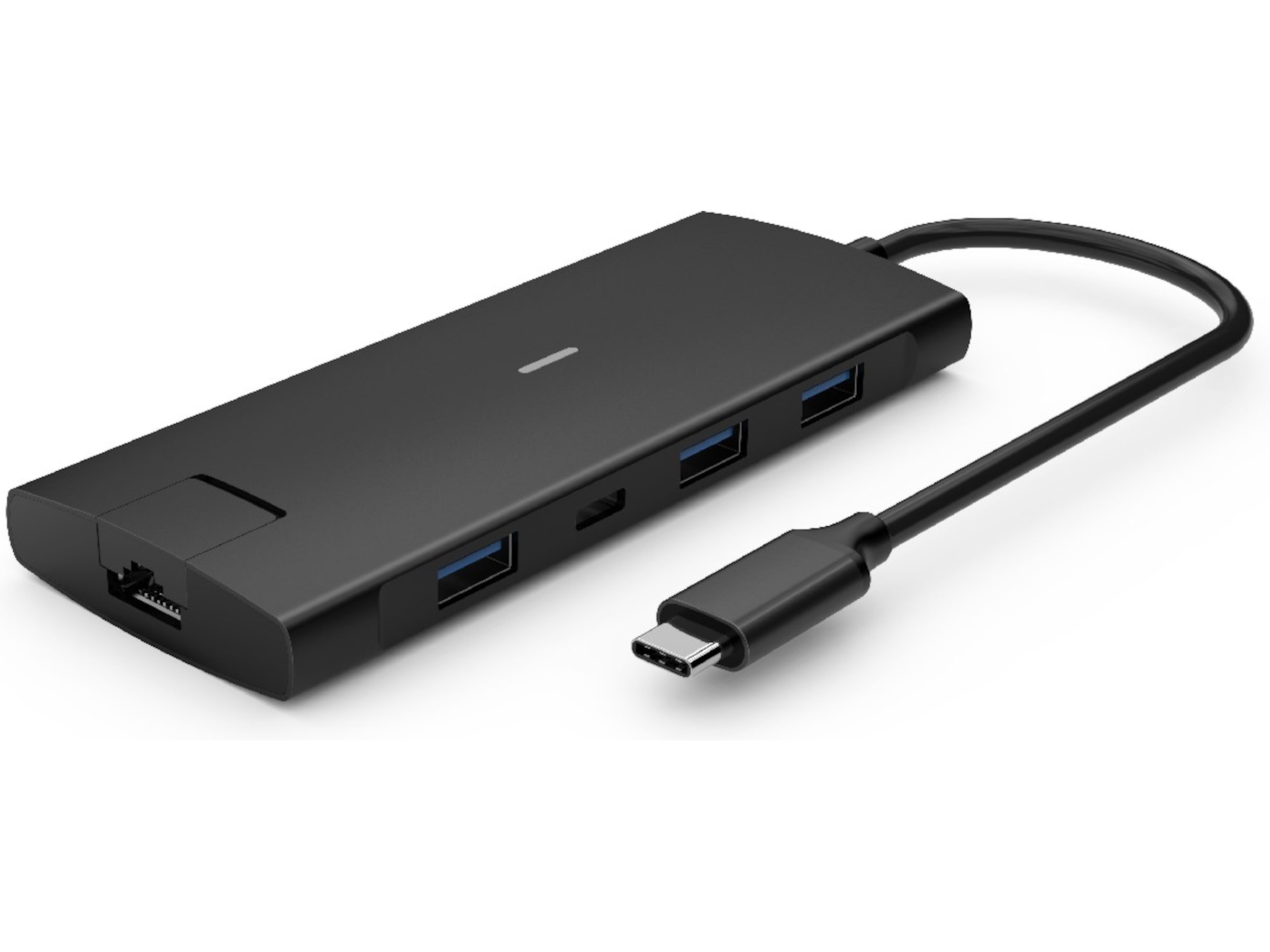 iiglo 8-i-1 Slim MultiPort Docking (sort) Dockingstation og USB-hub