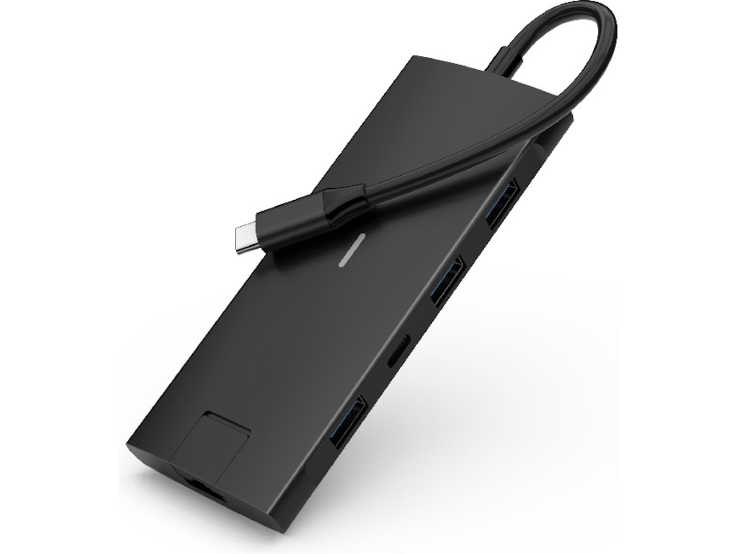 iiglo 8-i-1 Slim MultiPort Docking (sort) Dockingstation og USB-hub