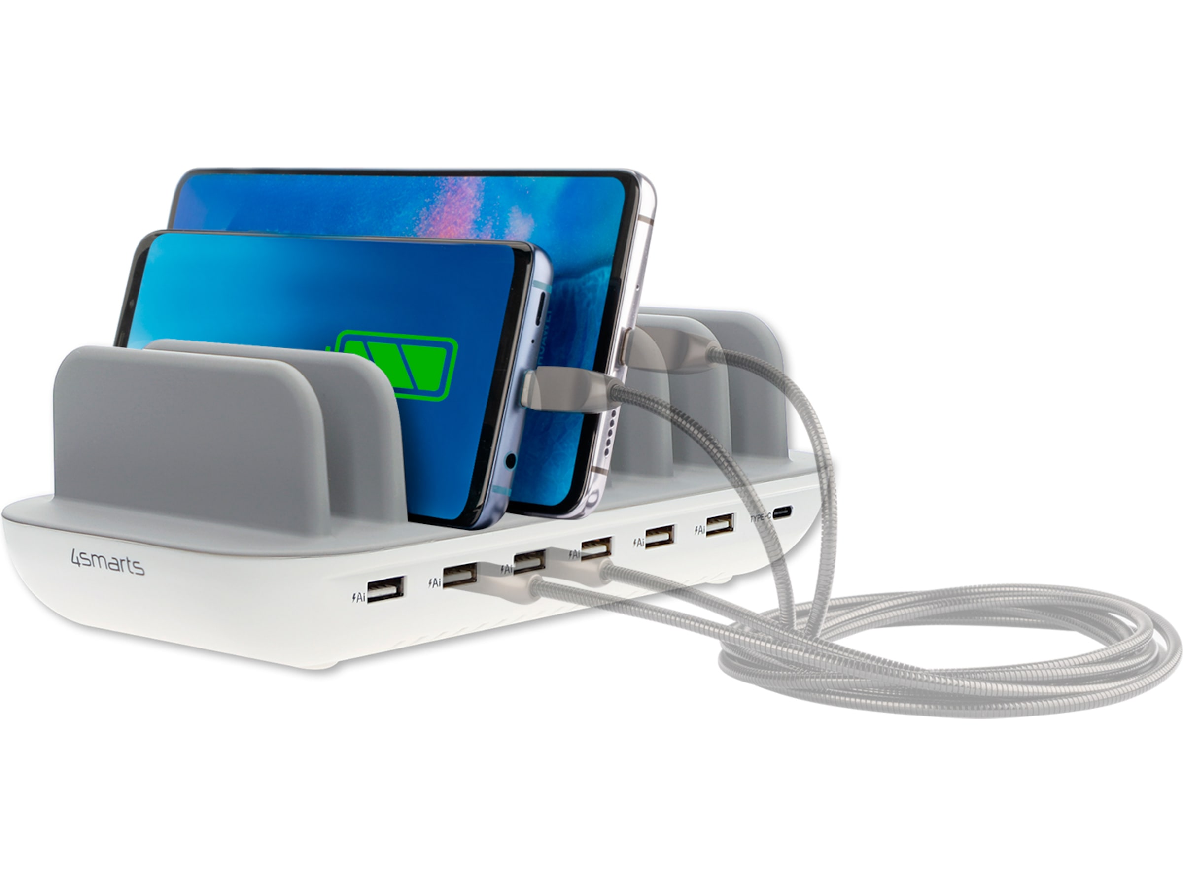 4smarts Office 60W Ladestation (hvid) Mobilopladere