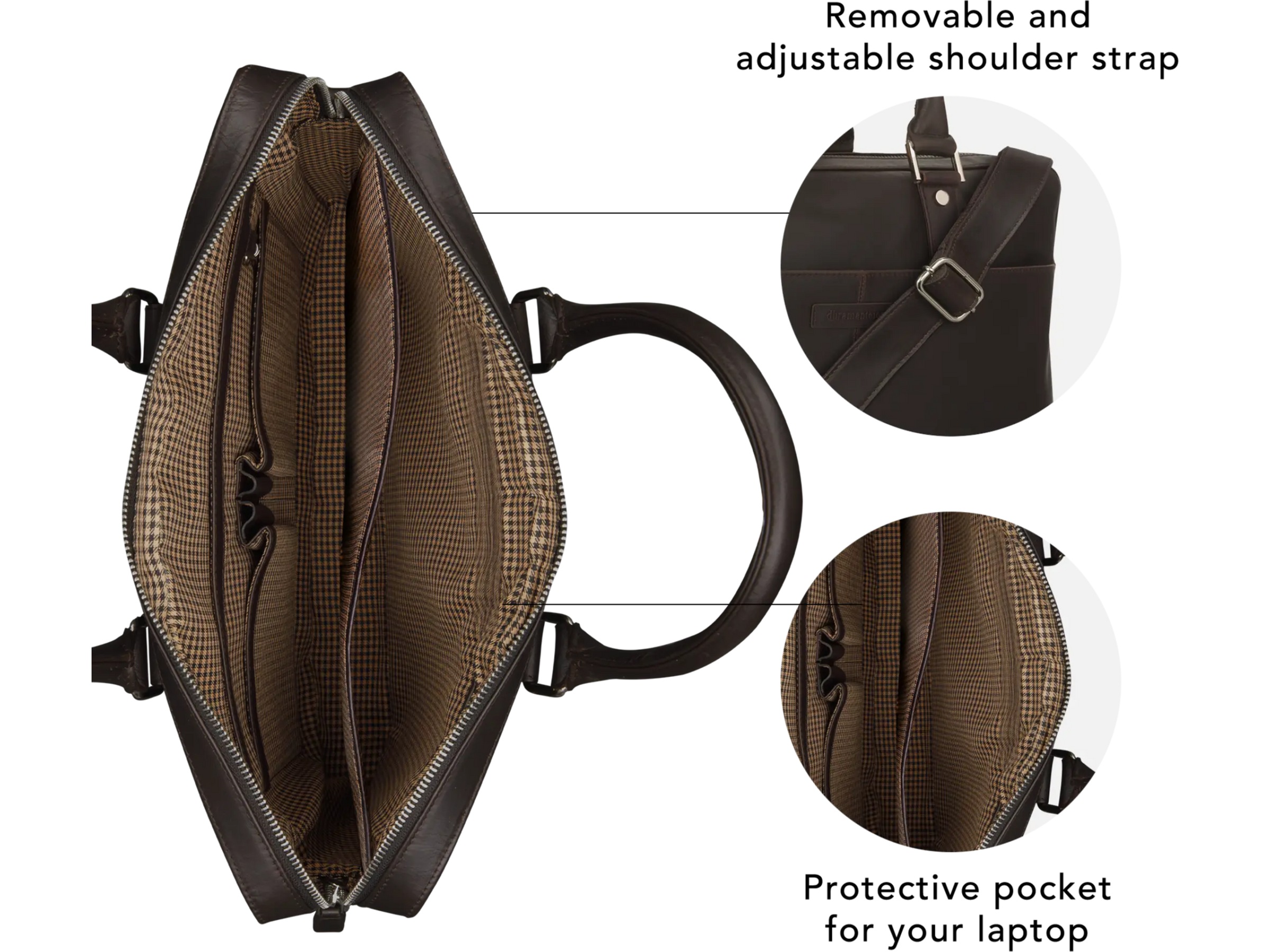 dbramante1928 Rosenborg 16" PC taske (hunter dark) Rygsæk, taske og etui