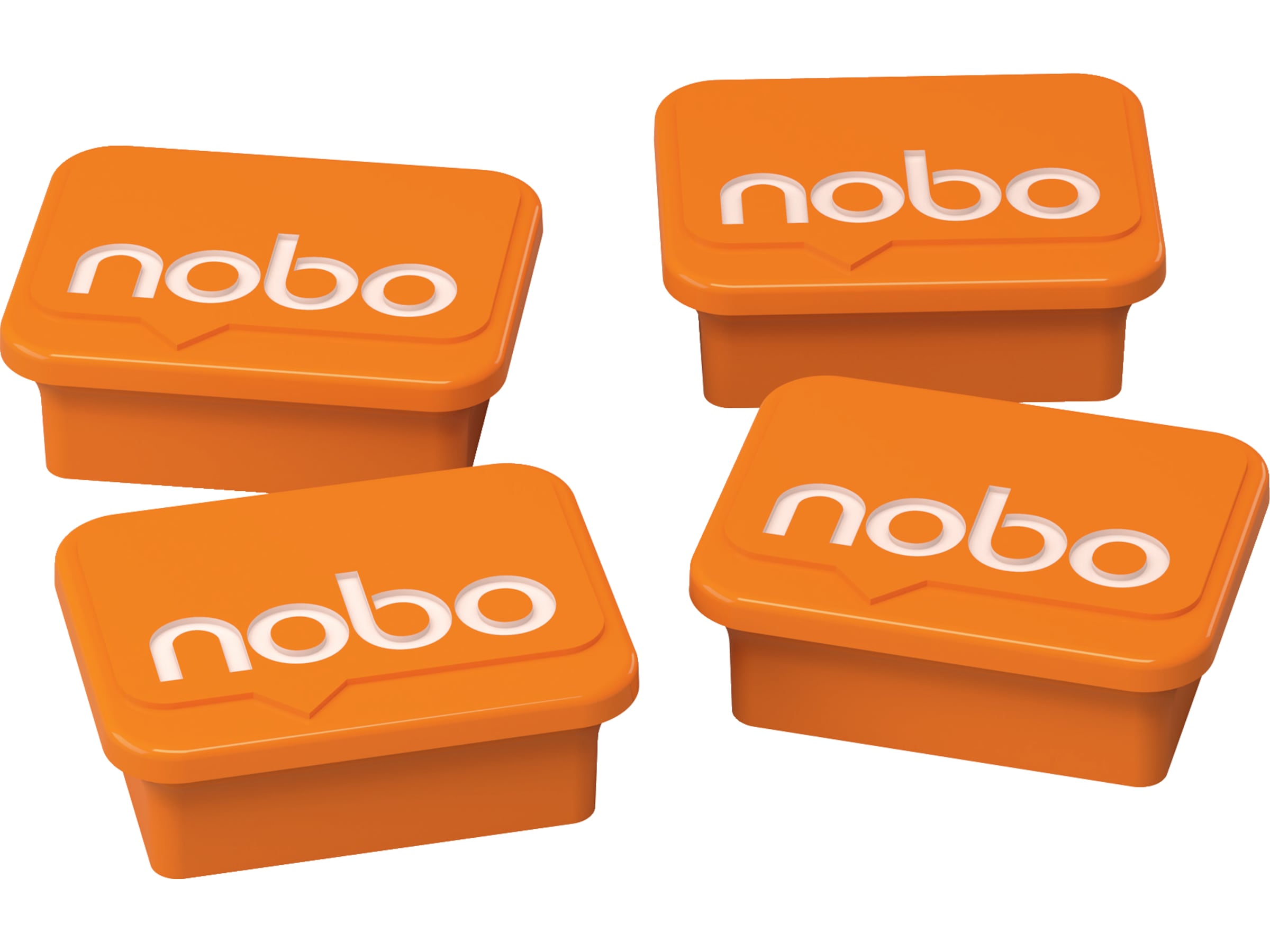 Nobo Whiteboard magneter orange 18x22mm (4 stk.) Whiteboards