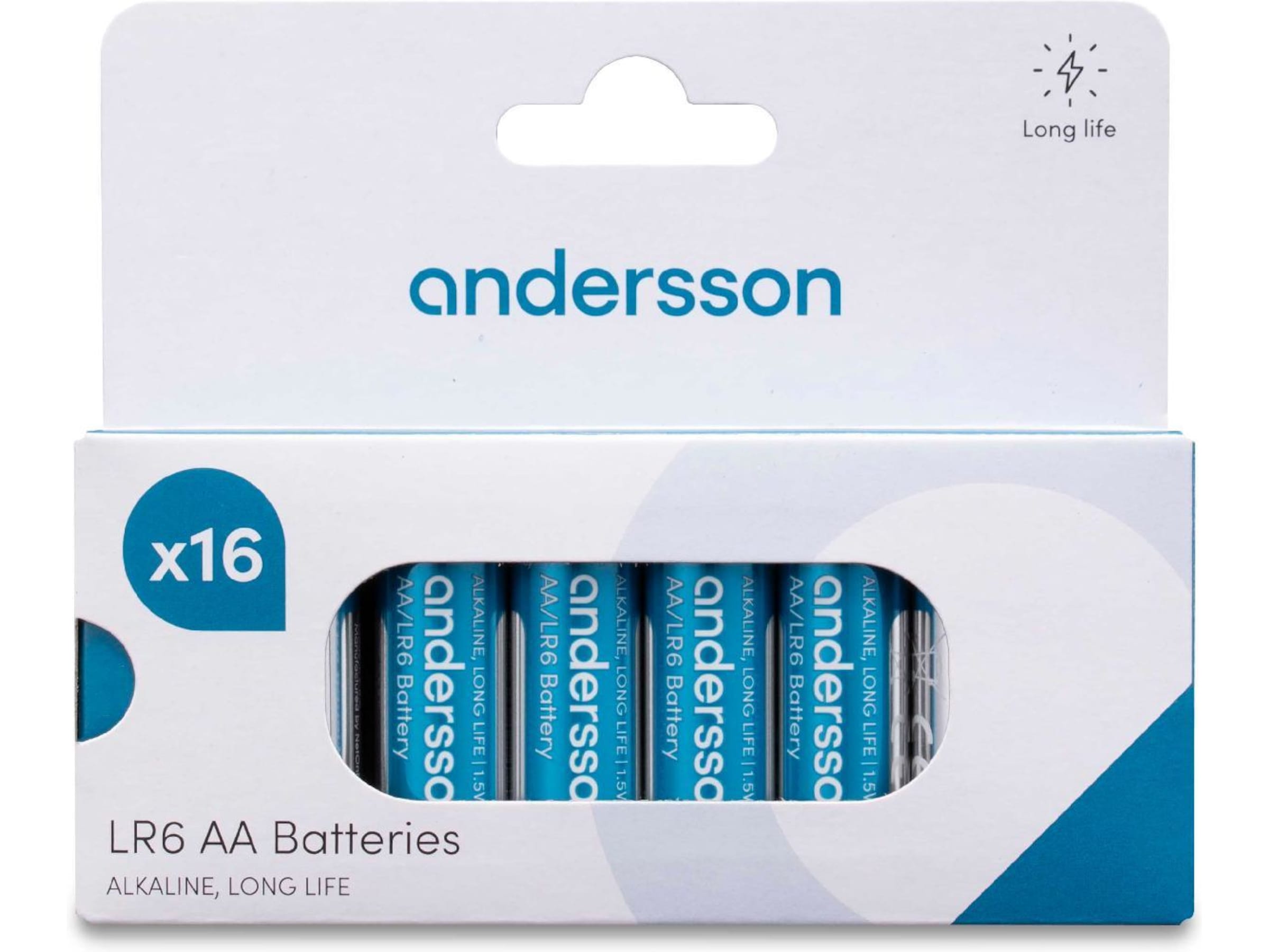 Andersson AA batteri, 16-pk Generelle batterier