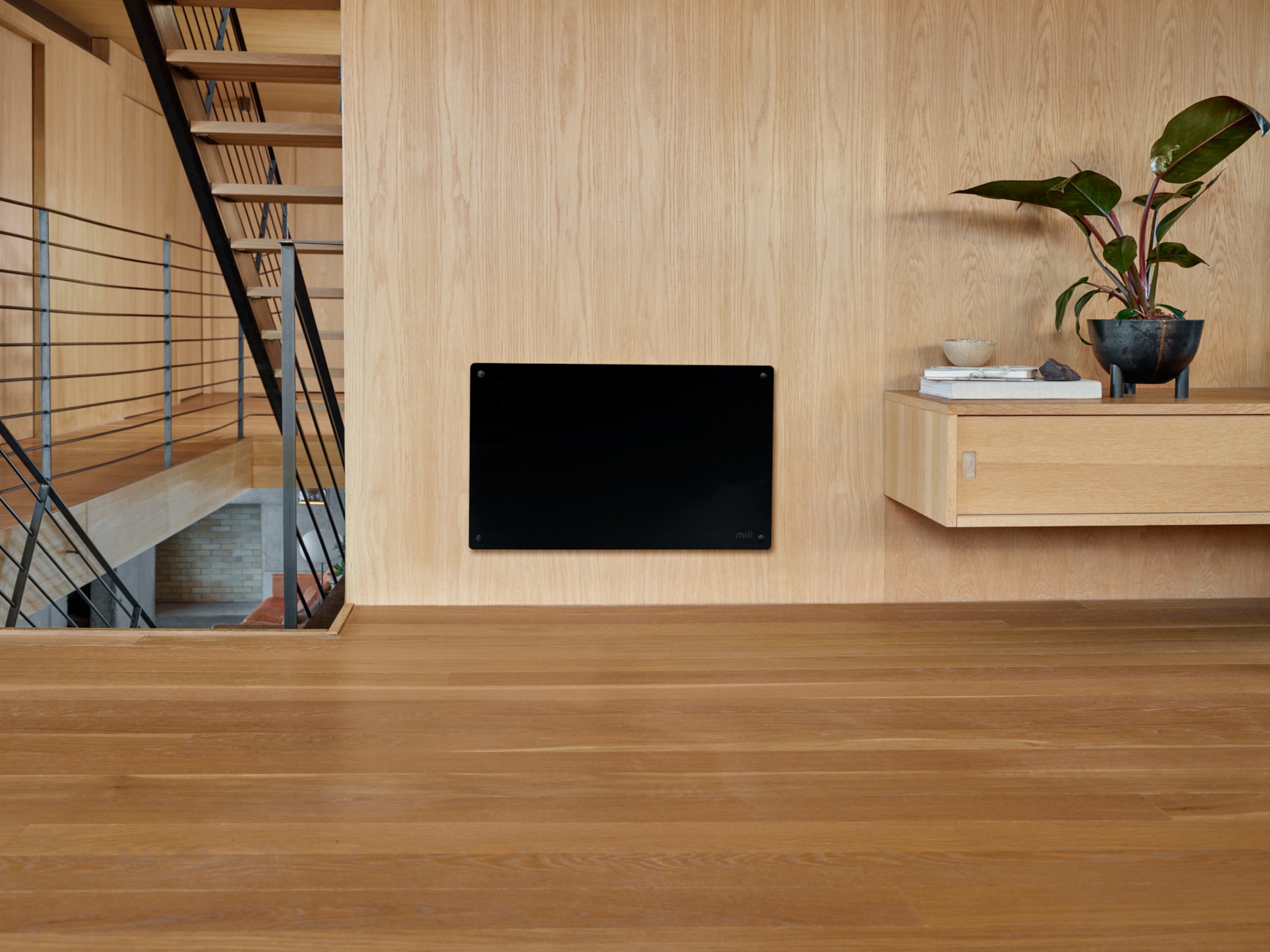 Mill Glas WiFi Gen 3 panelovn 700W (sort) Varmepaneler