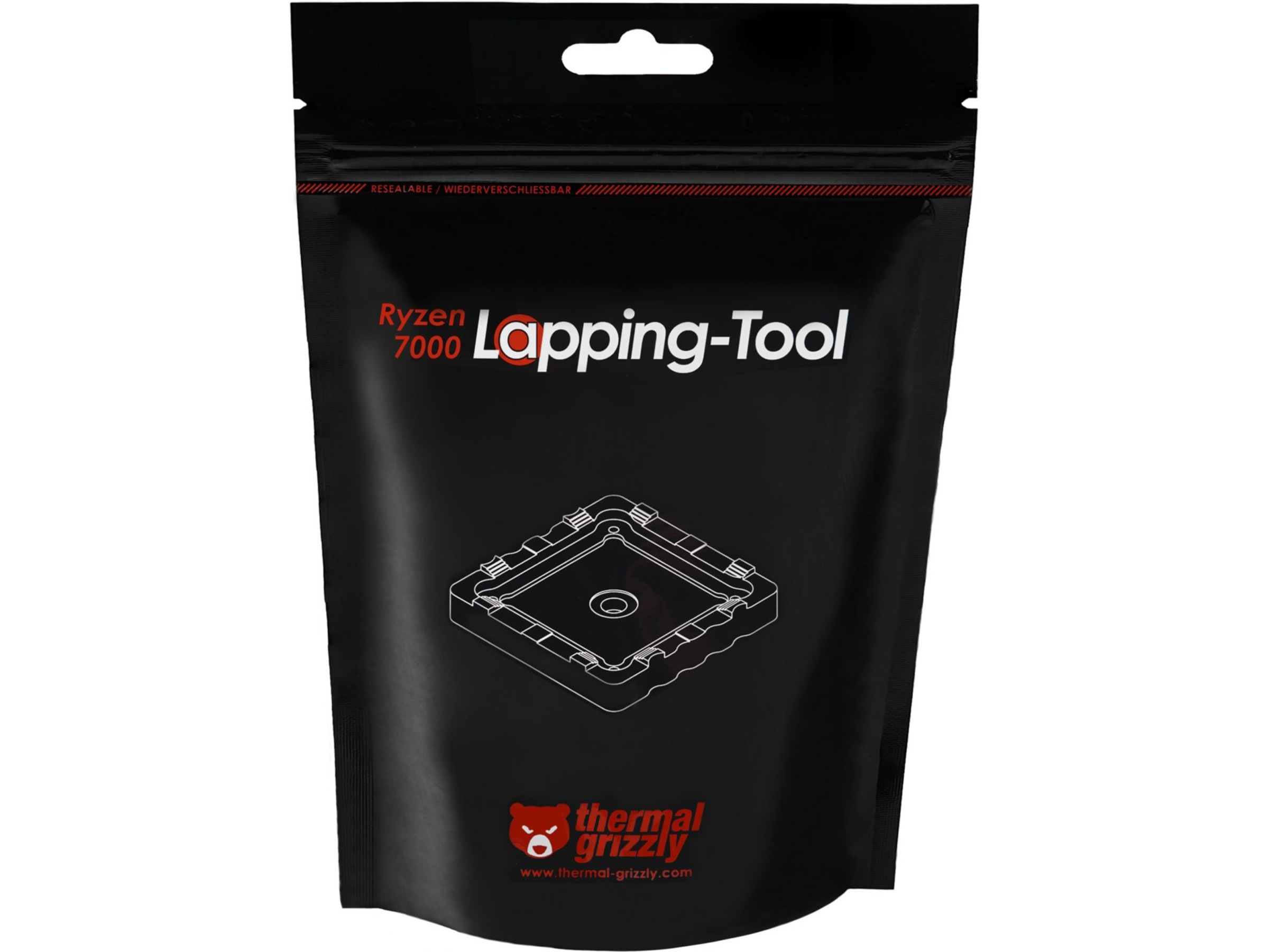 Thermal Grizzly Ryzen 7000 Lapping Tool Tilbehør