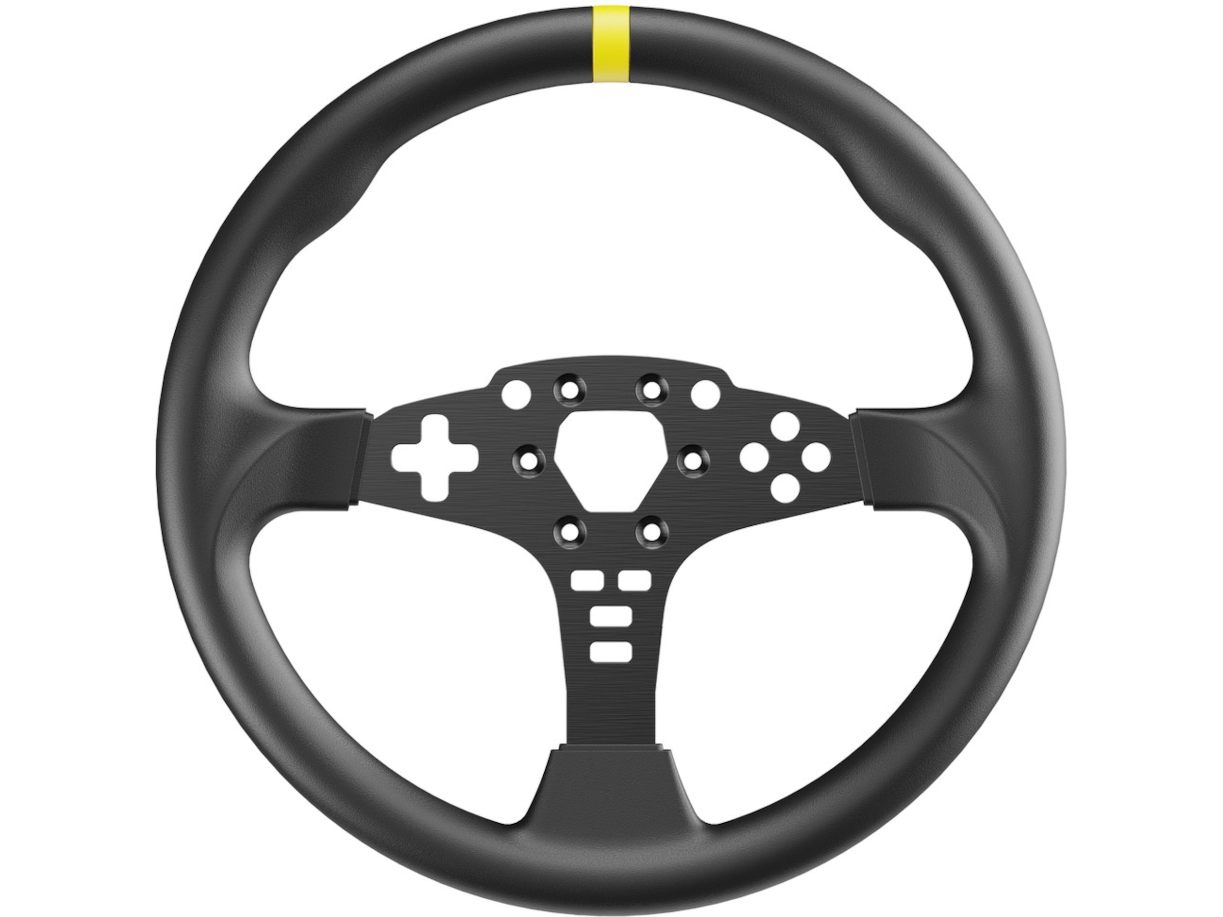 Moza Racing 12-inch Round Wheel Mod for ES Rat og pedaler