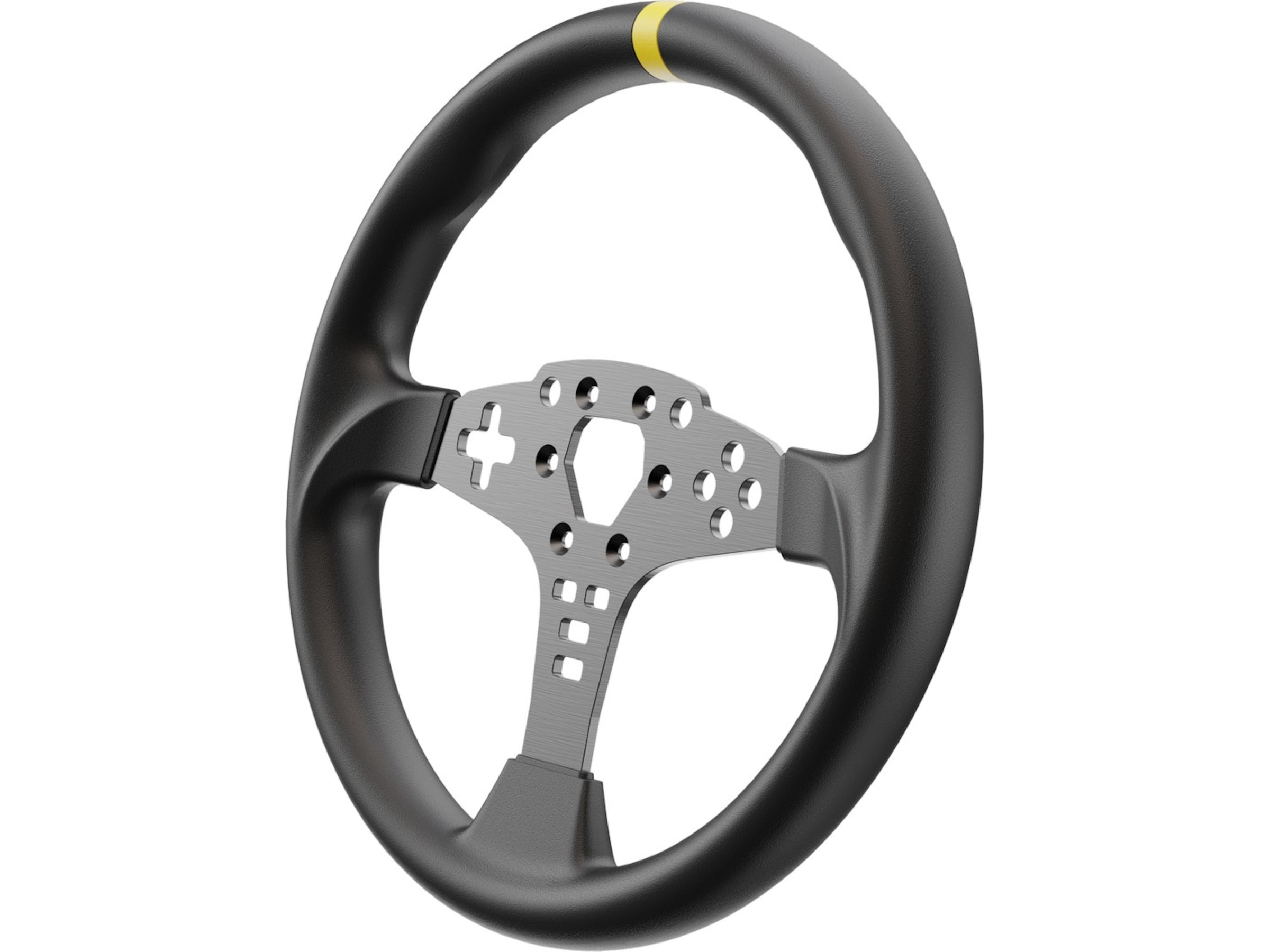 Moza Racing 12-inch Round Wheel Mod for ES Rat og pedaler